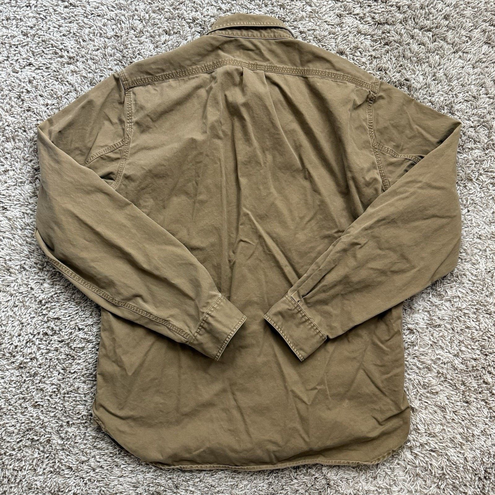 J.Crew J. Crew Brown Button Up LS Shirt Field Utility Style Size M Size US M / EU 48-50 / 2 - 2 Thumbnail