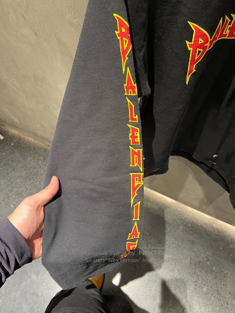 Balenciaga Balenciaga Flame text hoodie Size US XXS / EU 40 - 4 Thumbnail