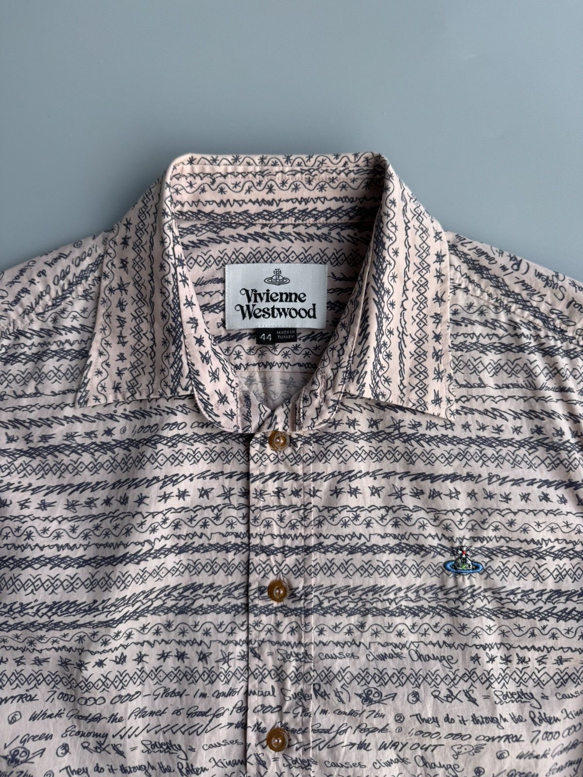 Vivienne Westwood Vintage 1998s Vivienne Westwood 'Rotten Financial' Shirts Size L / US 10 / IT 46 - 2 Thumbnail