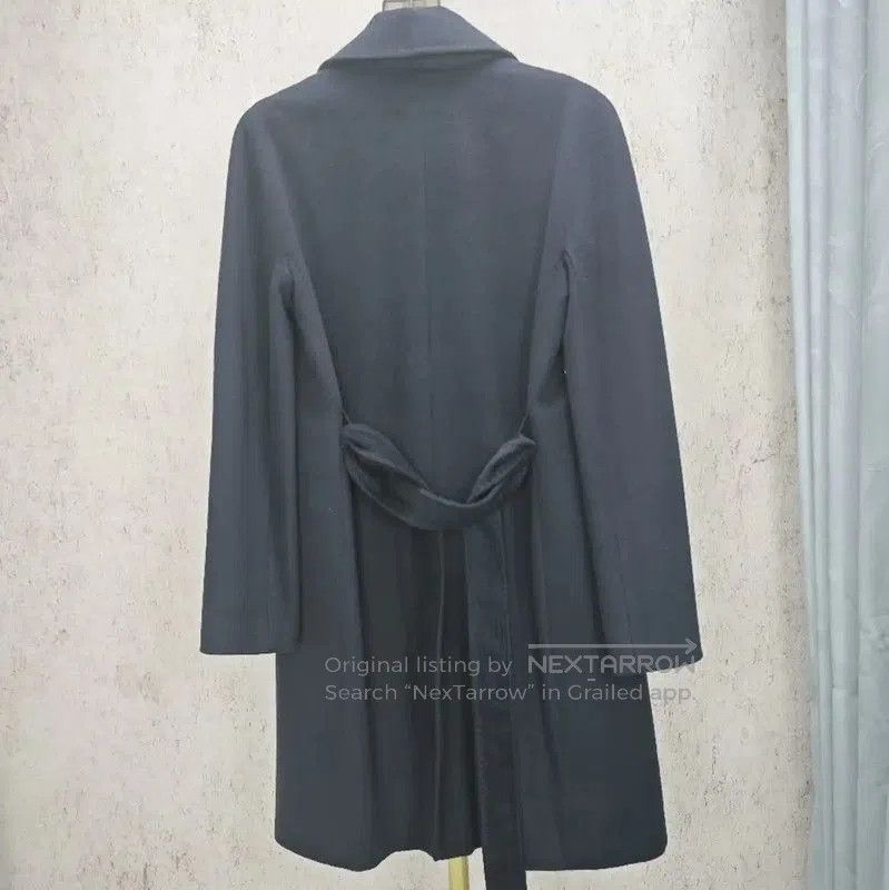 Max Mara MaxMara Stylish Navy Blue Wool Mid-Length Coat . Size M / US 6-8 / IT 42-44 - 5 Thumbnail