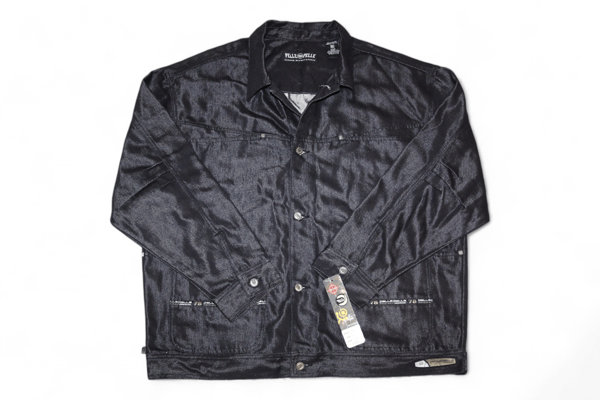 Pelle Pelle VTG Pelle Pelle Black Shrkdnm OG Baggy Chore Jacket Size US XXL / EU 58 / 5 - 11 Thumbnail