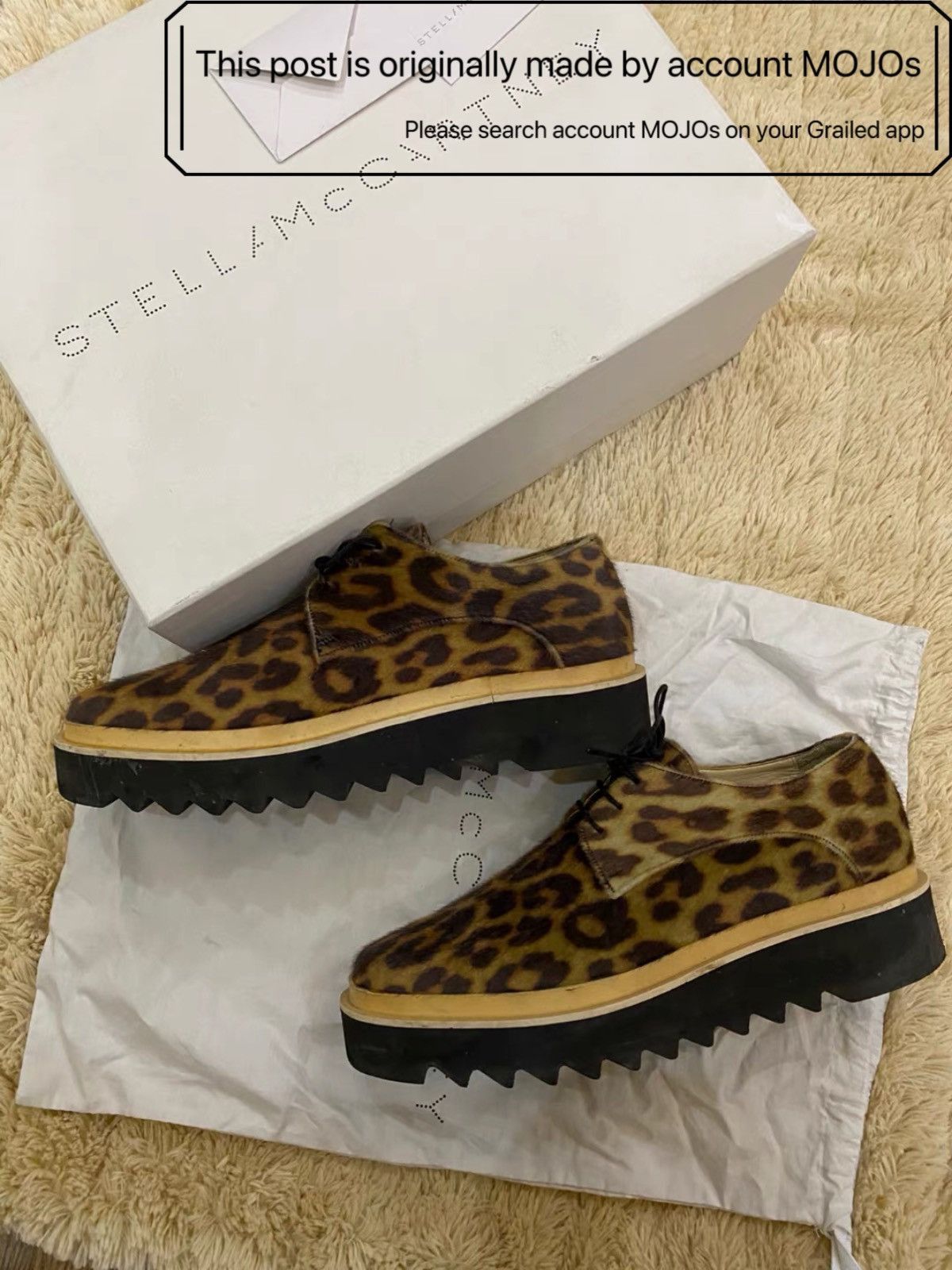 Stella McCartney Sz 41 Stella McCartney Leopard Platform Derby mojos1536 Size US 8 / EU 41 - 6 Thumbnail
