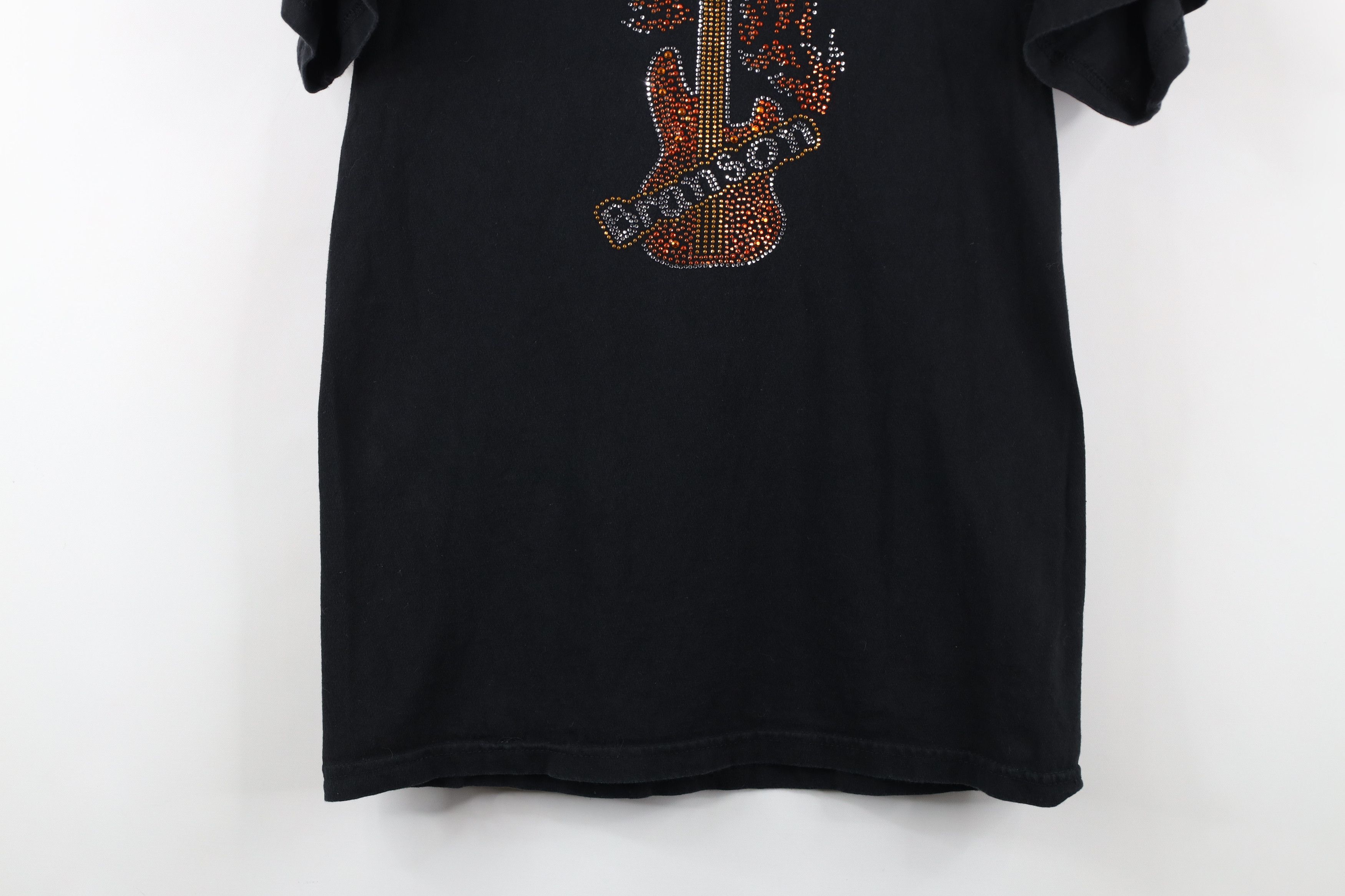 Vintage Vintage 90s Y2K Streetwear Fire Flames Guitar T-Shirt Size S / US 4 / IT 40 - 3 Thumbnail