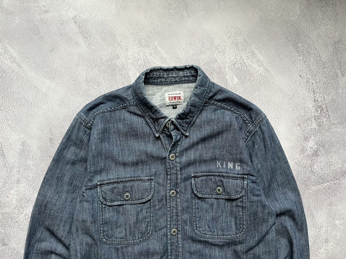 Edwin Edwin King Denim Button Up Thick Shirt Men’s M Size US M / EU 48-50 / 2 - 2 Thumbnail
