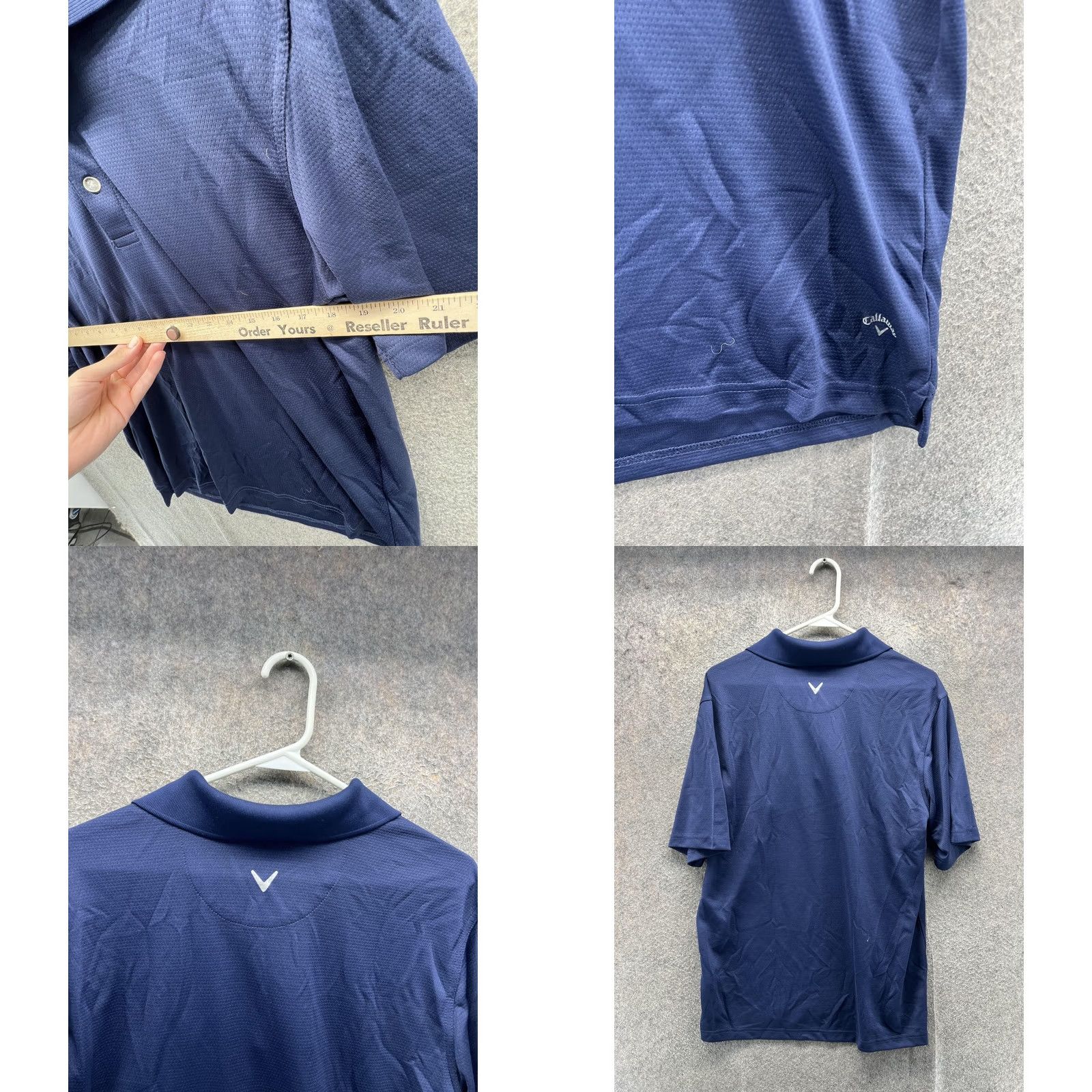 Callaway Callaway Polo Shirt Mens Large Blue Solid Golf Performance Lightweight Knit Polo Shirt Mens L Blue Solid Golf Performance Lightweight Knit Size US L / EU 52-54 / 3 - 8 Thumbnail