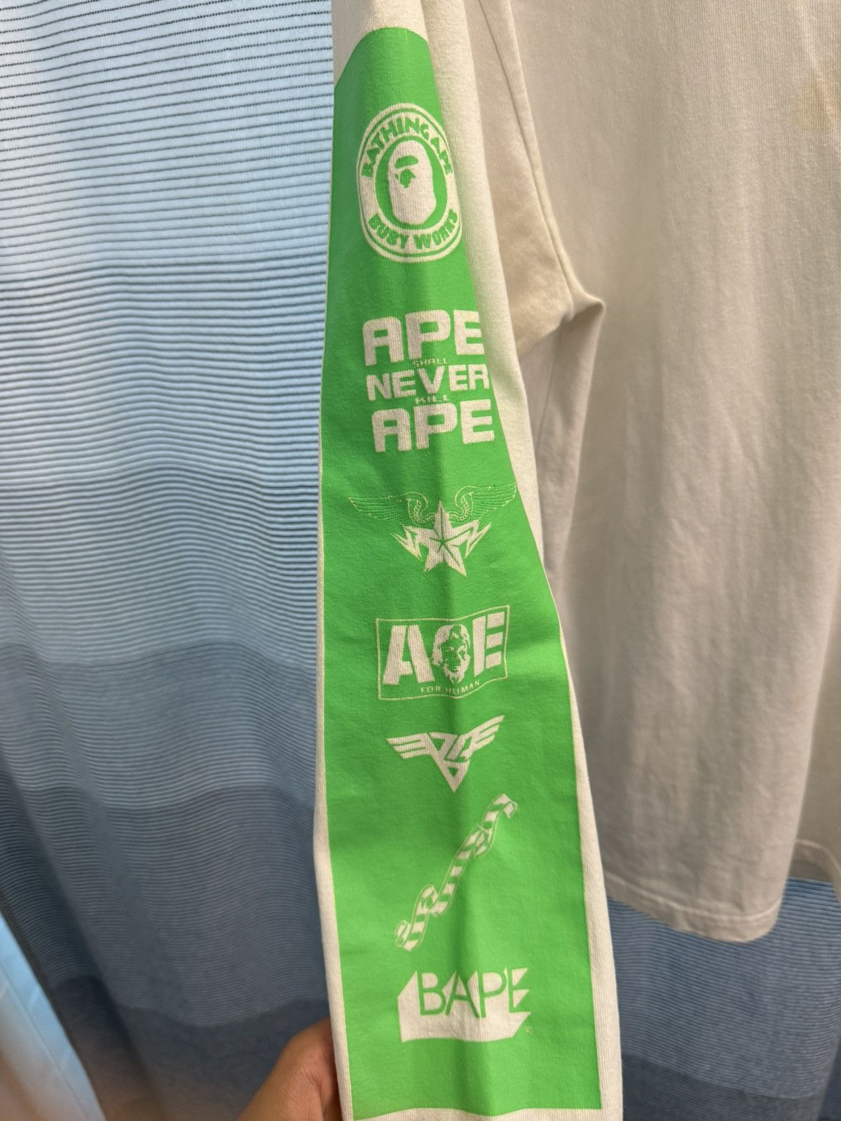 Bape Multi Logo L/S Tee Size US M / EU 48-50 / 2 - 3 Thumbnail