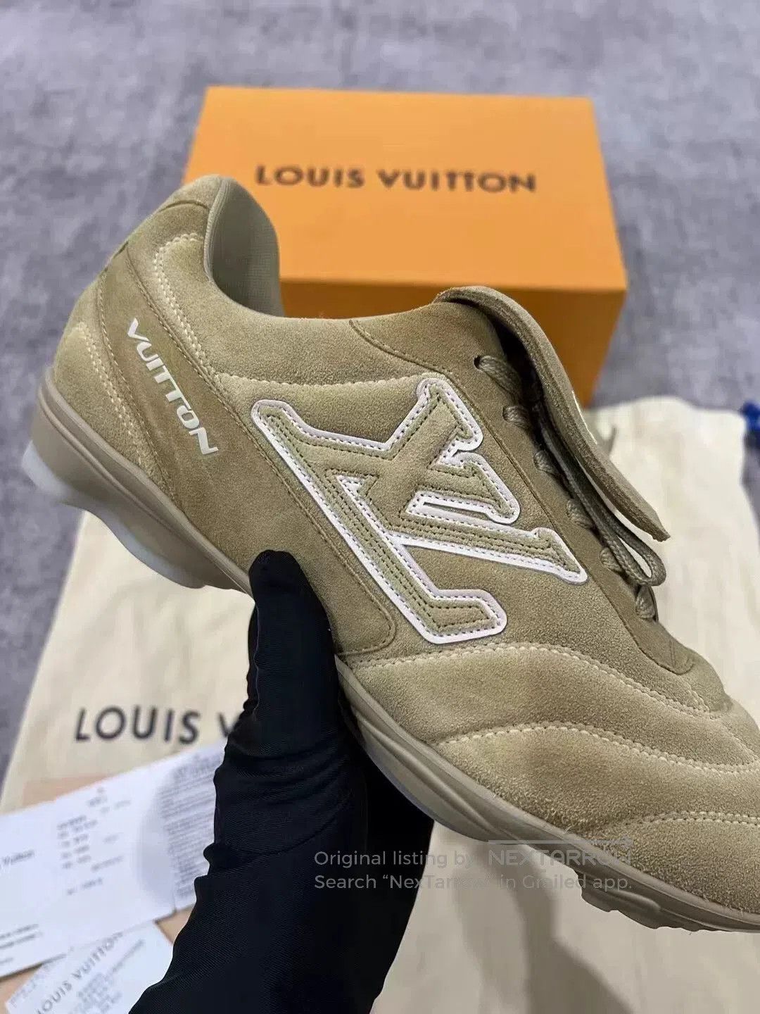 Louis Vuitton louis vuitton suede football sneakers size 7. Size US 7 / EU 40 - 3 Thumbnail