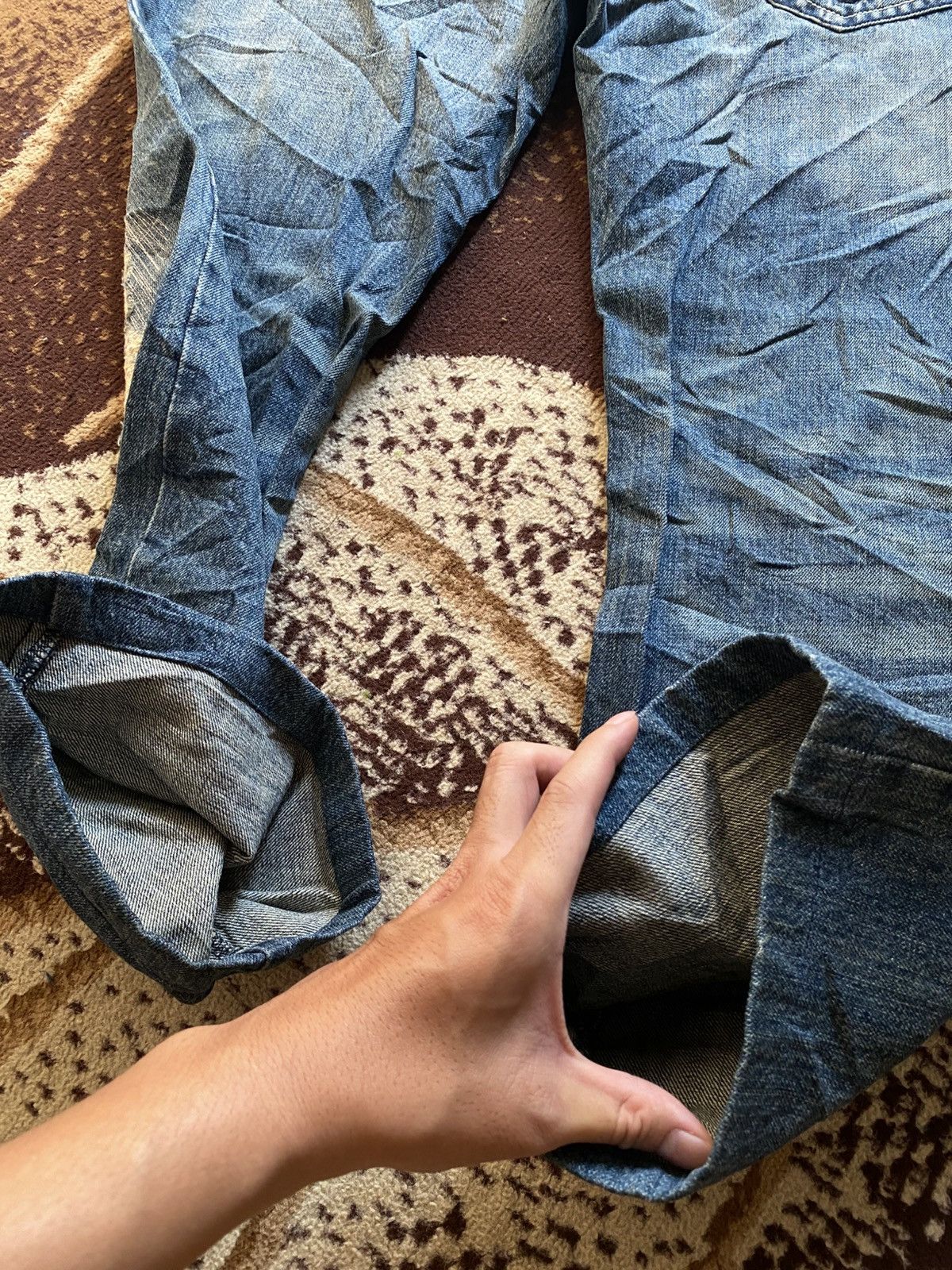 If Six Was Nine Osaka Big Train Ripped Jeans Size US 34 / EU 50 - 9 Thumbnail