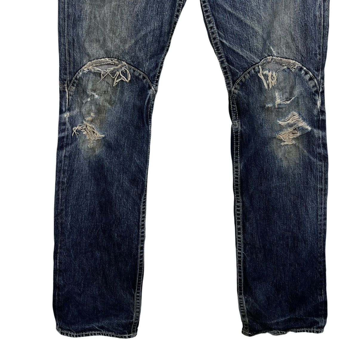 Vanson Leathers Vintage Vanson Leather Distressed Biker Jeans Size 32" / US 10 / IT 46 - 4 Thumbnail