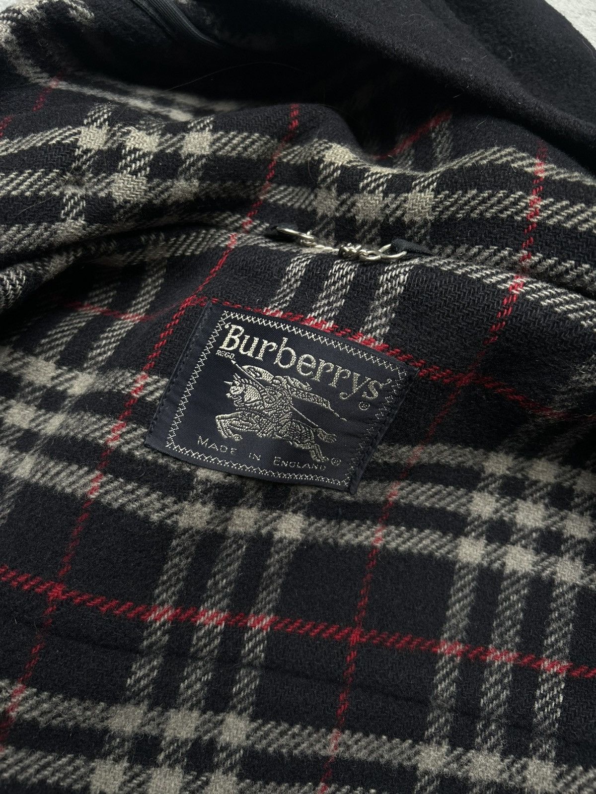 Burberry Vintage Burberry 100% Wool Duffle Coat Size US XL / EU 56 / 4 - 7 Thumbnail