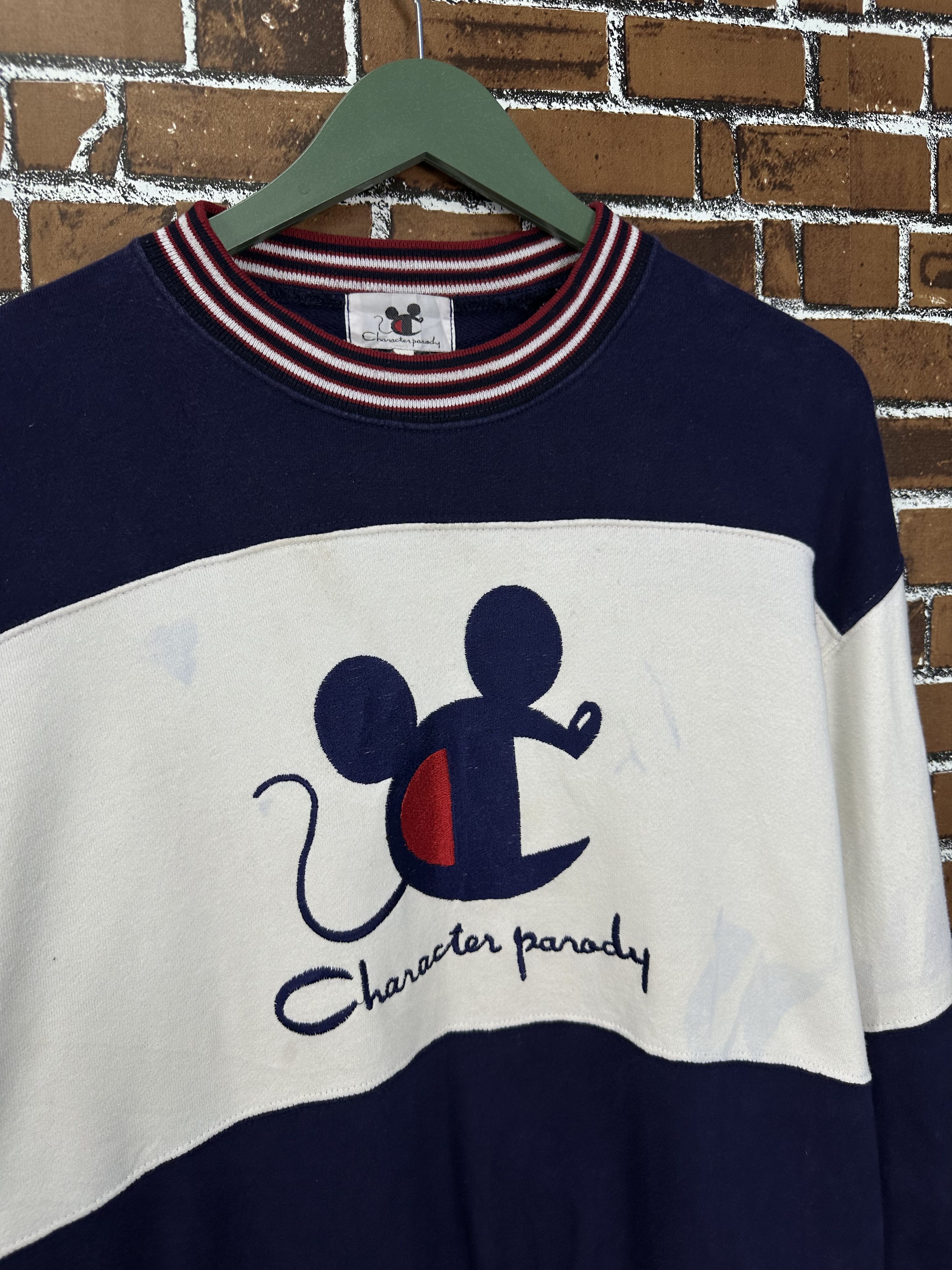 Vintage Vintage Character Parody Champion X Mickey Sweatshirt Z444 Size US M / EU 48-50 / 2 - 2 Thumbnail