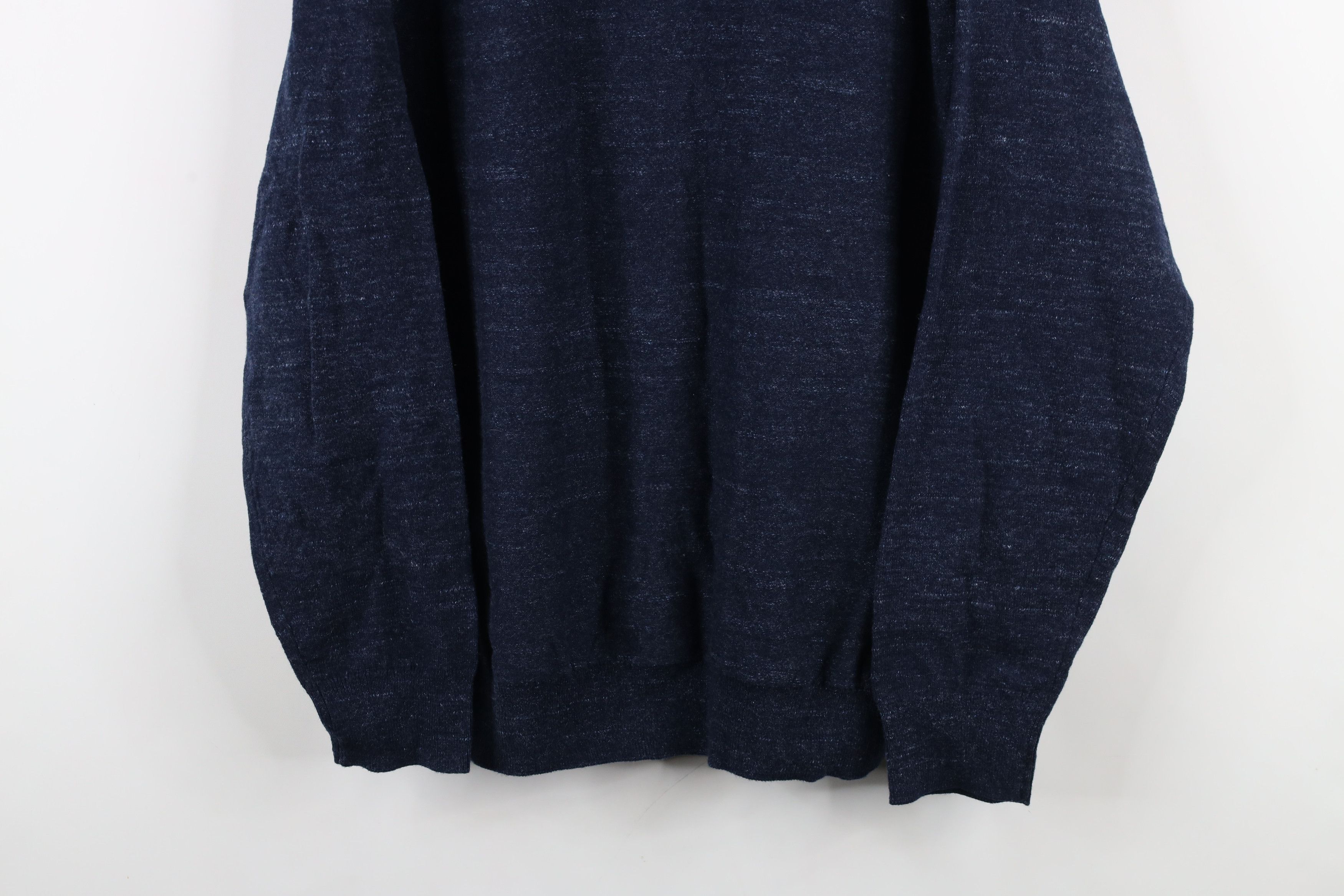 J.Crew × Vintage New J Crew Raglan Budded Cotton Knit Crewneck Sweater Blue Size US XL / EU 56 / 4 - 3 Thumbnail
