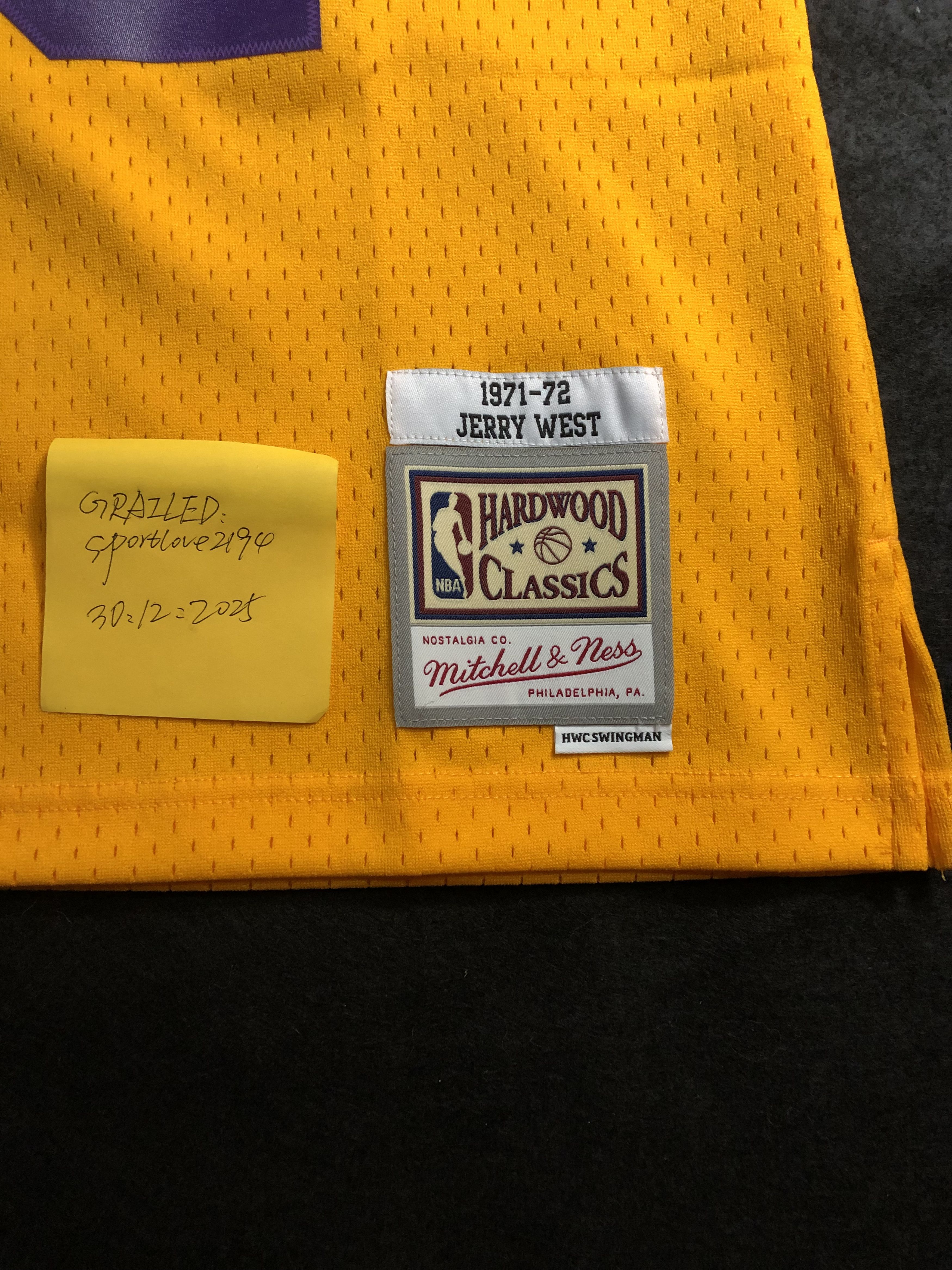 Vintage Lakers 44 West Jersey Size US XL / EU 56 / 4 - 9 Thumbnail
