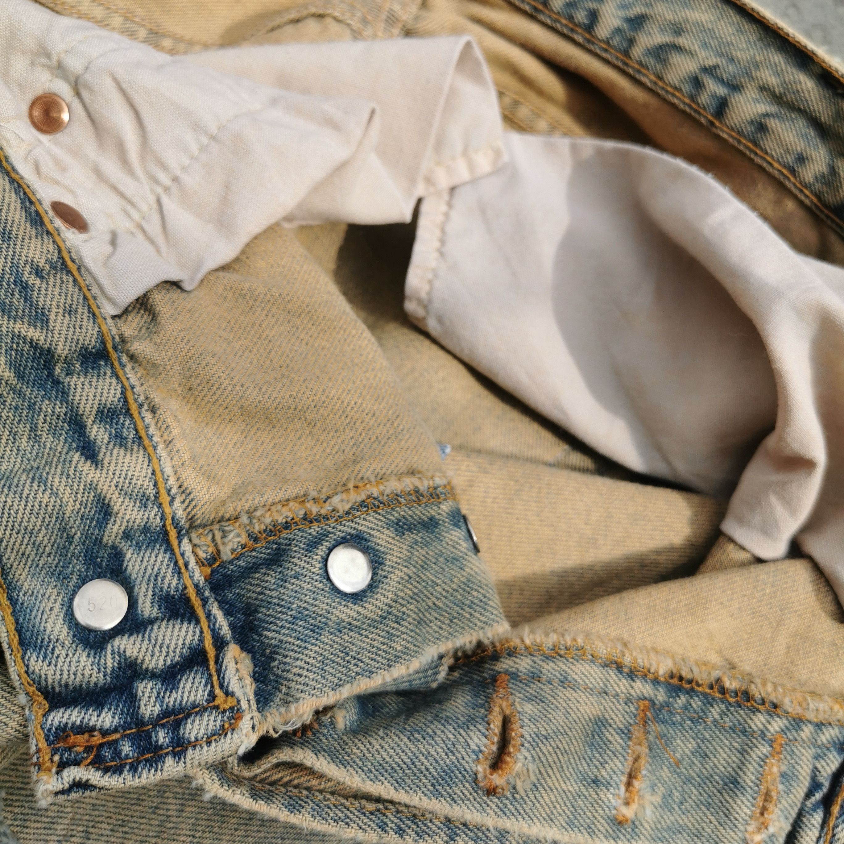 Levi's Vintage Clothing 🇺🇸 80s Vintage Destroy 501 Rusty Distressed Levis Denim Size US 30 / EU 46 - 7 Thumbnail