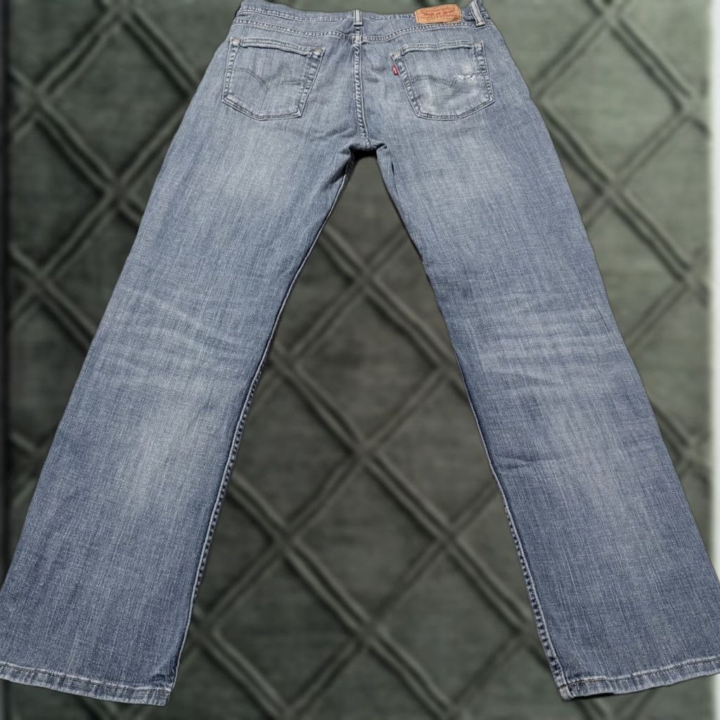Levi's Levi's 514 Jeans Men Blue Denim Mid Rise Classic Pockets - 34X32 Size US 34 / EU 50 - 1 Thumbnail