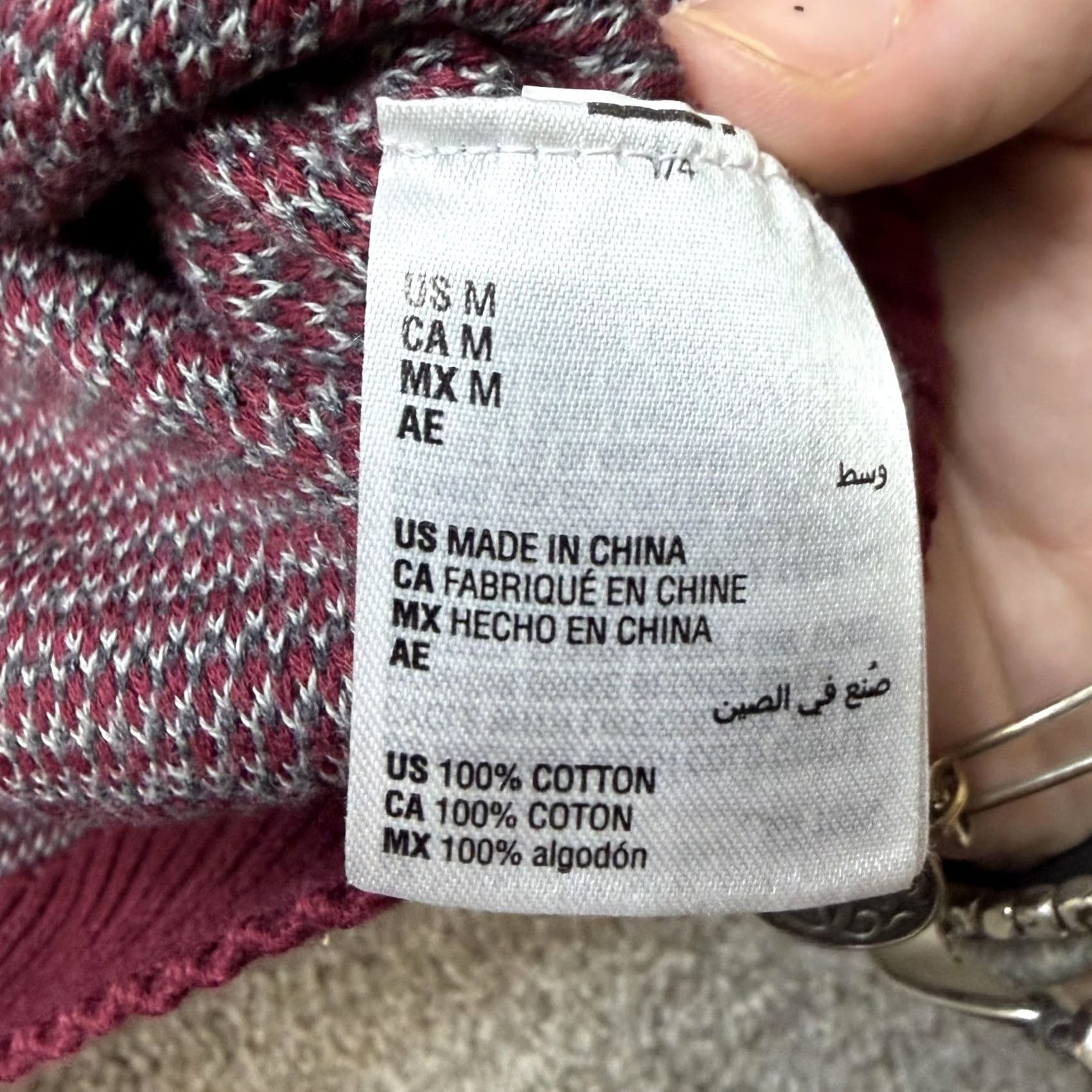 Tasso Elba Tasso Elba Sweater Mens Medium Red Supima Cotton Tight Knit Crewneck Pullover Size US M / EU 48-50 / 2 - 3 Thumbnail