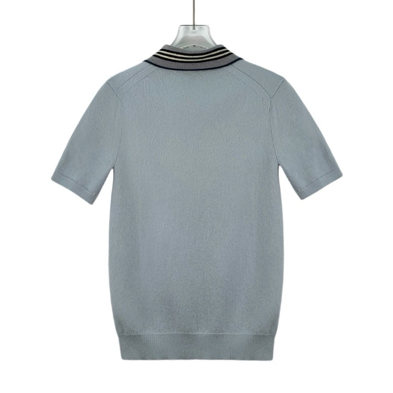 Burberry Burberry Wool Single Breasted Short Sleeve Knit Top K26WX Size S / US 4 / IT 40 - 2 Thumbnail