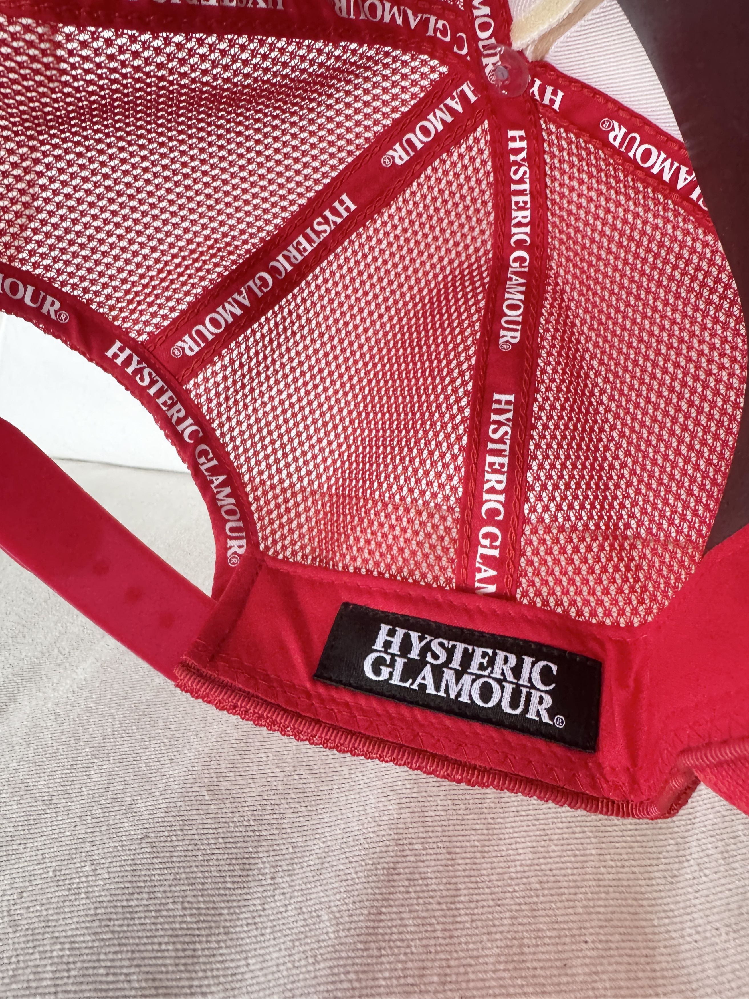 Hysteric Glamour Hysteric Glamour Red Trucker Size ONE SIZE - 4 Thumbnail