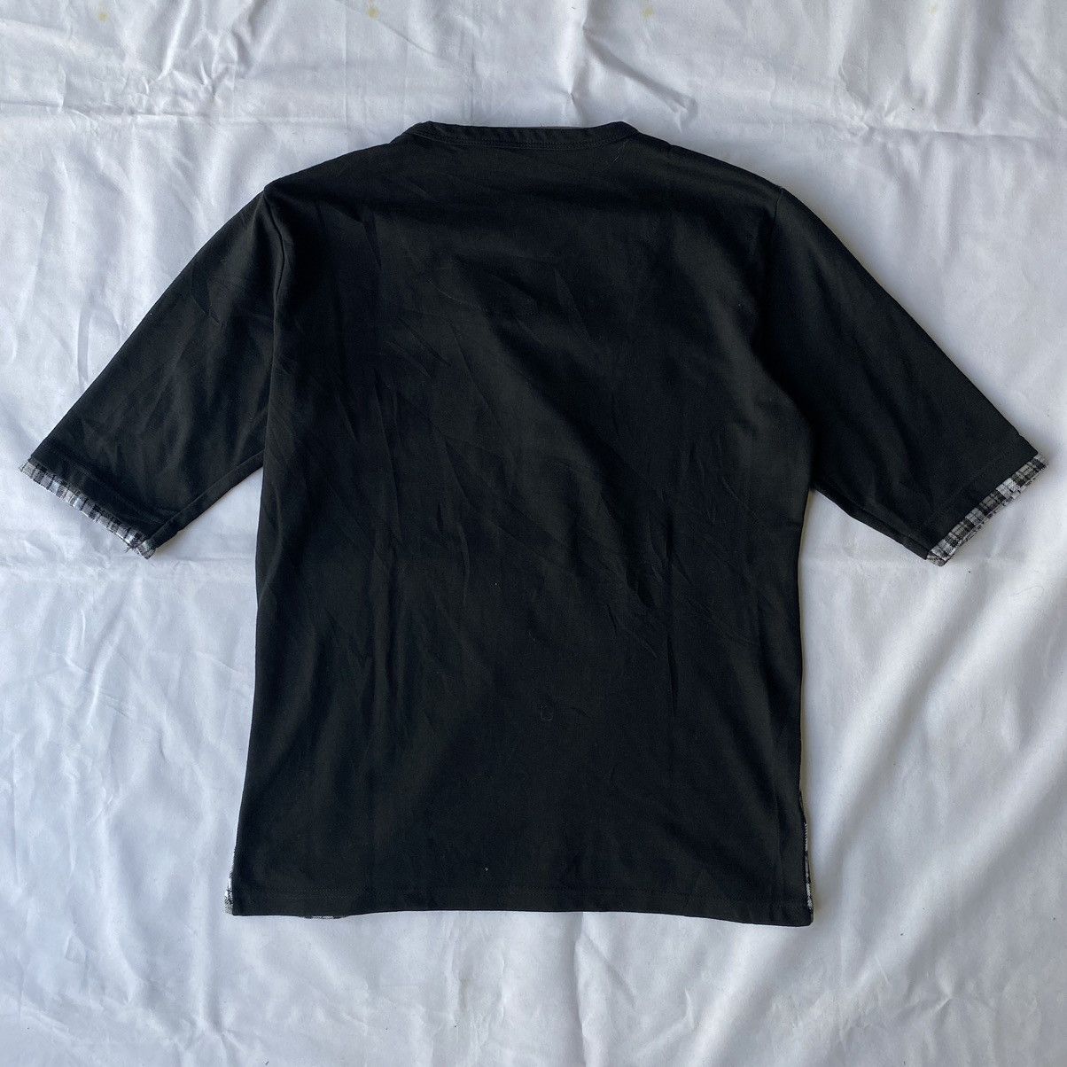 If Six Was Nine × Japanese Brand × Vintage Japanese Tartan Double Layer Short Sleeve By Male&co Size US M / EU 48-50 / 2 - 10 Thumbnail