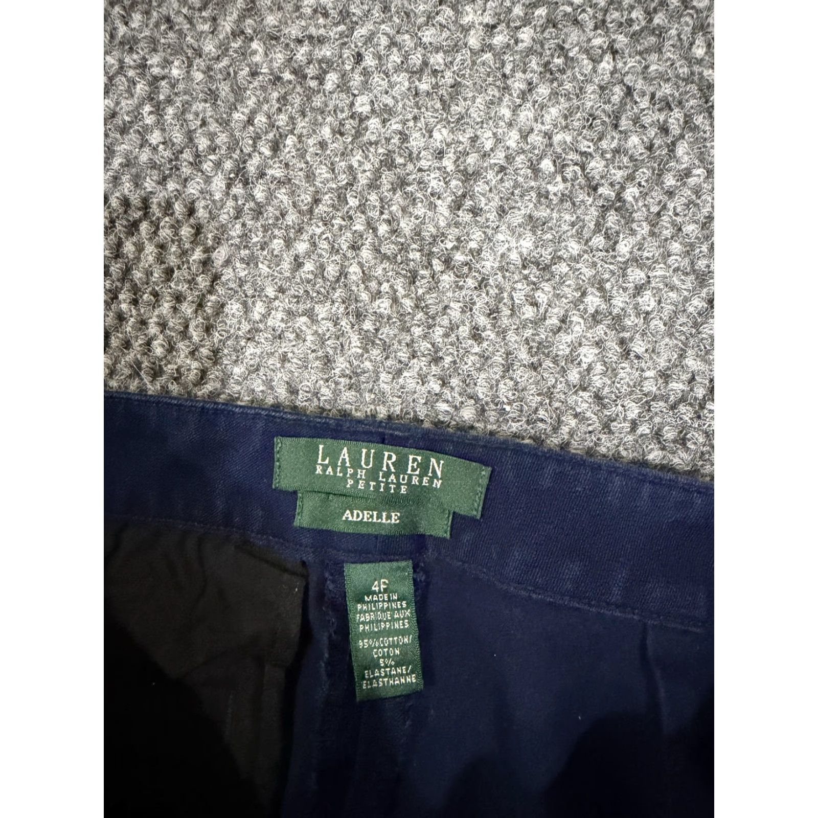 Ralph Lauren Lauren Ralph Lauren Pants Womens 4P Blue Adelle Chino Straight Leg Stretch Size 27" / US 4 / IT 40 - 3 Thumbnail
