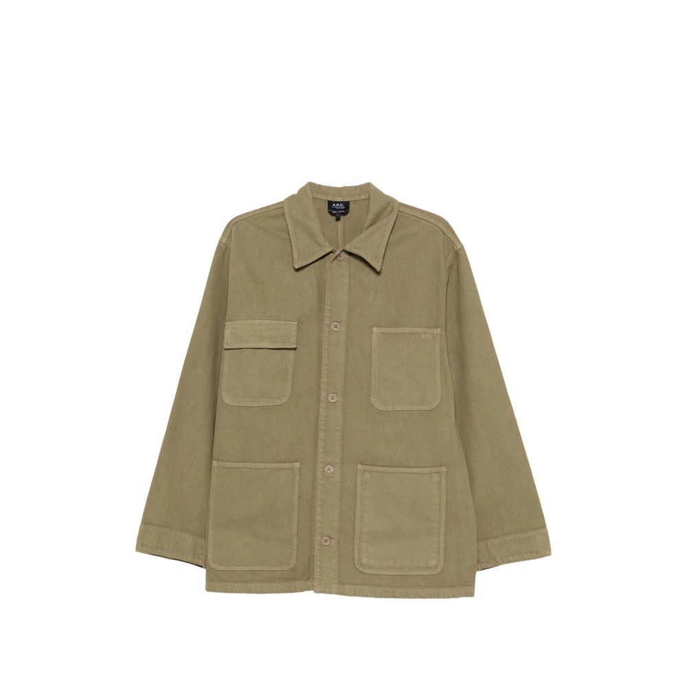 A.P.C. A.p.c. GREEN Jackets - Shirt Jackets Size US XL / EU 56 / 4 - 1 Thumbnail