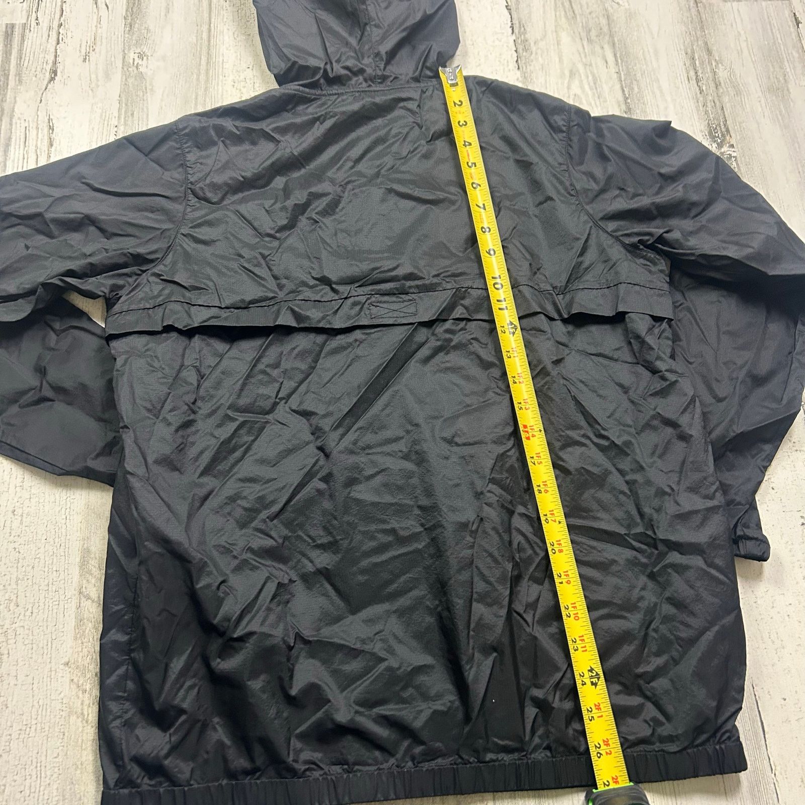 Champion Champion Anorak Black Hooded Spellout Windbreaker Jacket Size XL / US 12-14 / IT 48-50 - 6 Thumbnail