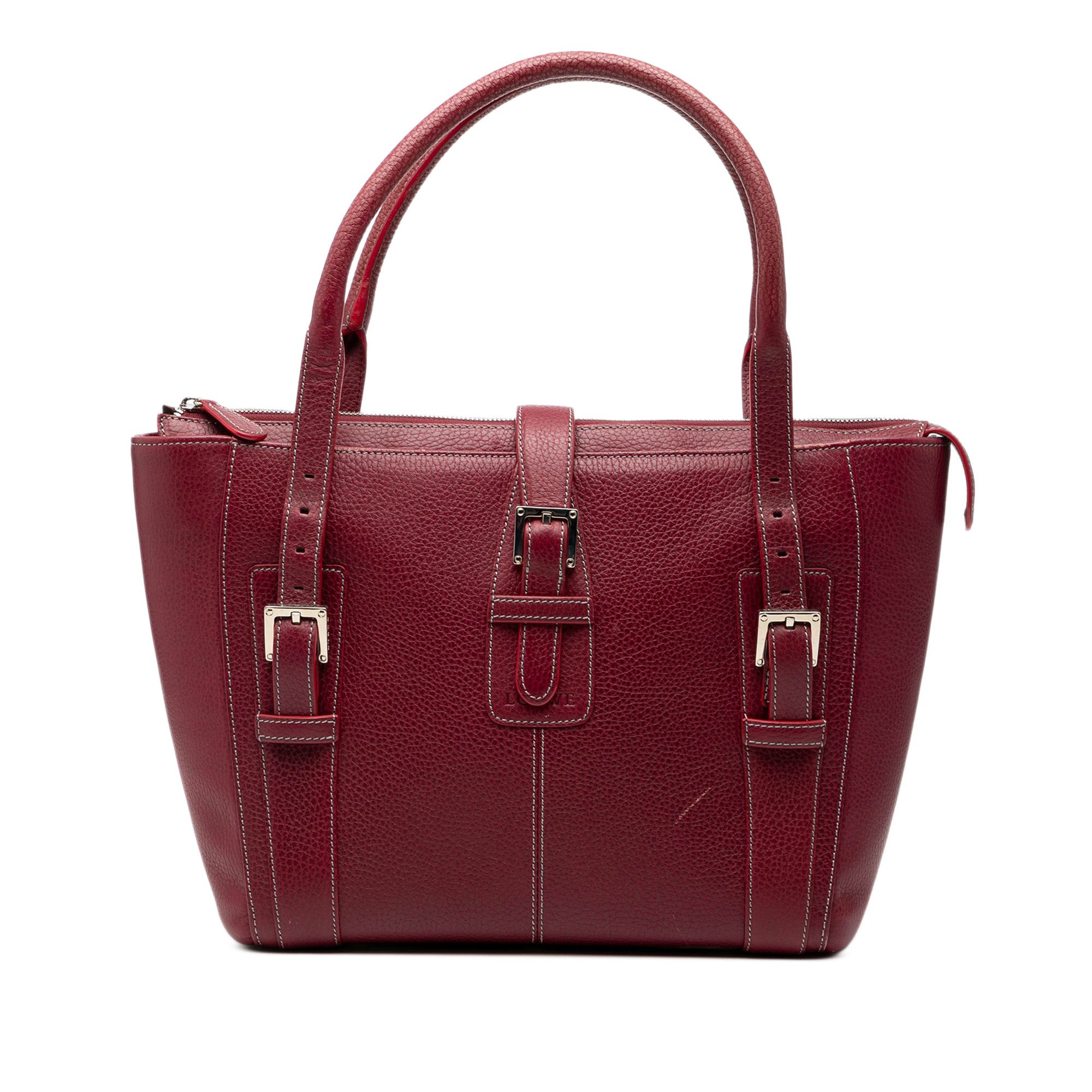 Loewe LOEWE Leather Senda Handbag Size ONE SIZE - 1 Thumbnail