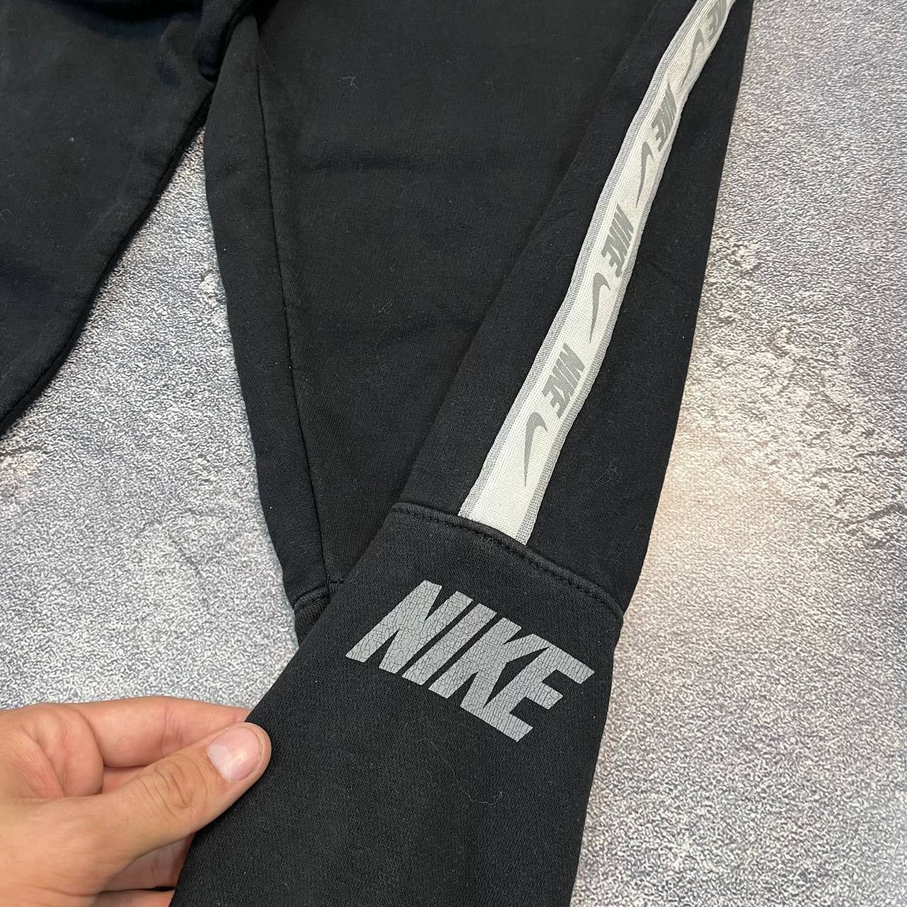 Nike Vintage Nike Black Drill Baggy Sweatpants Pants Sz M Size US 33 - 2 Thumbnail