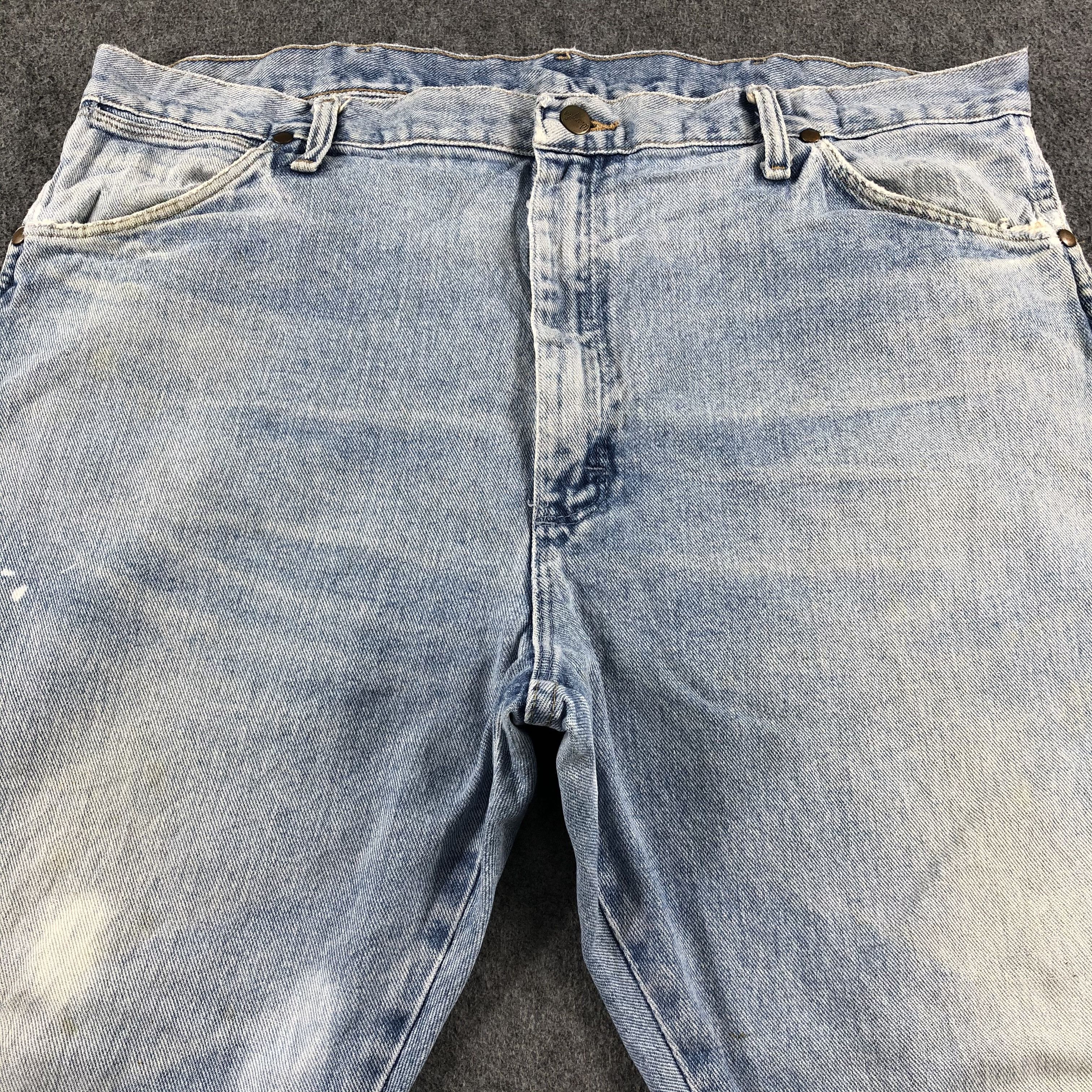 Vintage Vintage Blue Wash Wrangler Jeans-J2405 Size US 40 / EU 56 - 3 Thumbnail