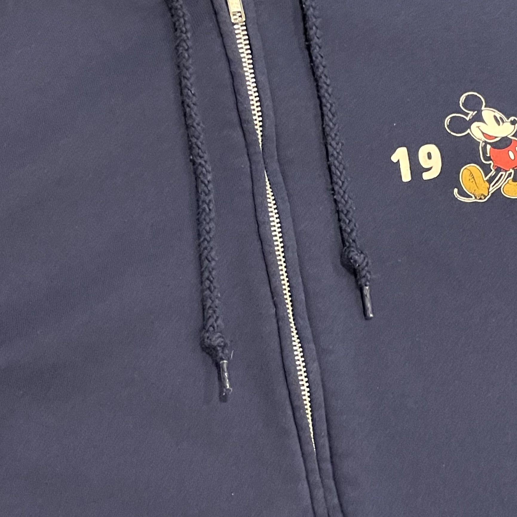 Disney Disney Disneyland Mickey Mouse Full Zip Hoodie Sweatshirt Adult M Navy Blue Fleece Back Graphic Print Logo Zipper Mens Sportswear Size US M / EU 48-50 / 2 - 6 Thumbnail