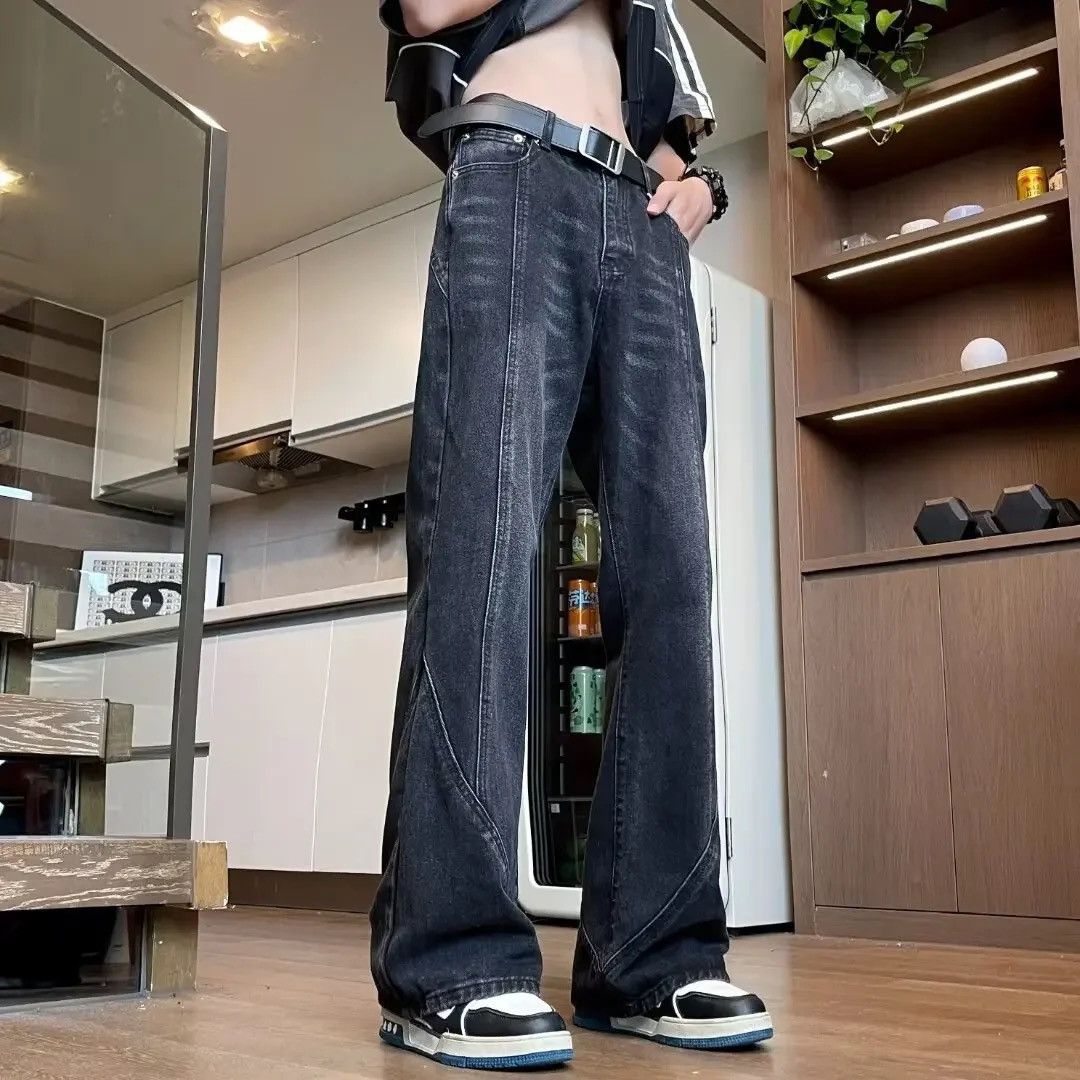 Japanese Brand × Jean Streetwear washed casual straight leg jeans Size US 30 / EU 46 - 1 Thumbnail