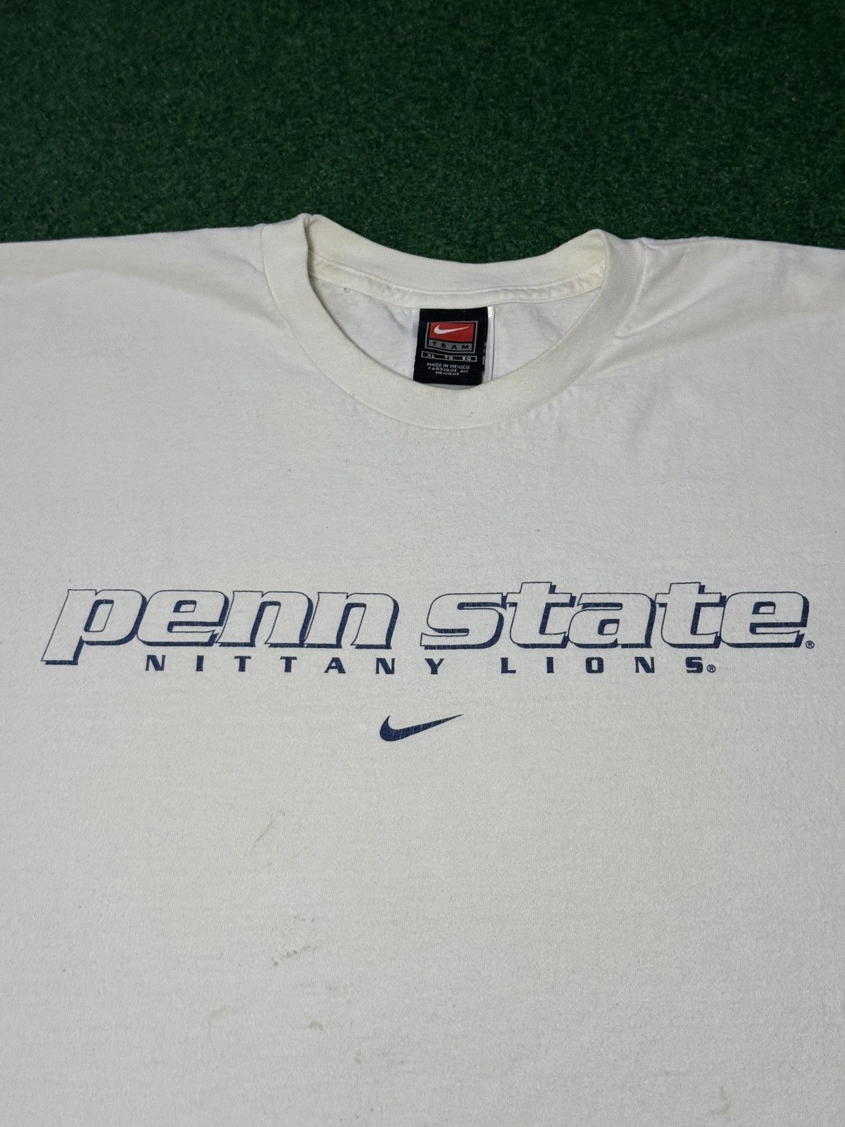 Nike Vtg Y2K Penn State Nittany Lions Nike Center Swoosh T Shirt Size US XL / EU 56 / 4 - 2 Thumbnail