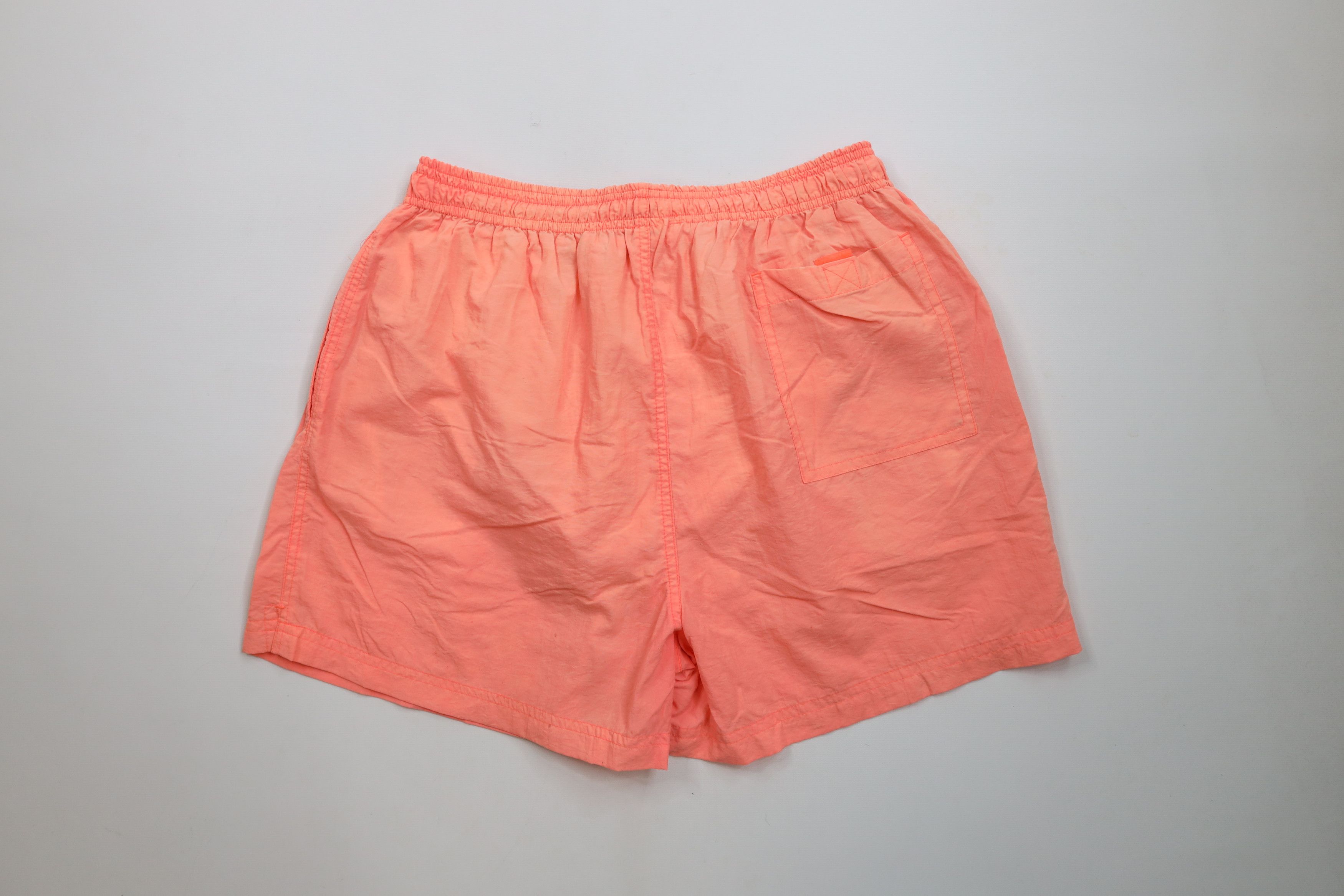 Vintage Vintage 90s Streetwear Above Knee Shorts Swim Trunks Coral Size US 36 / EU 52 - 8 Thumbnail