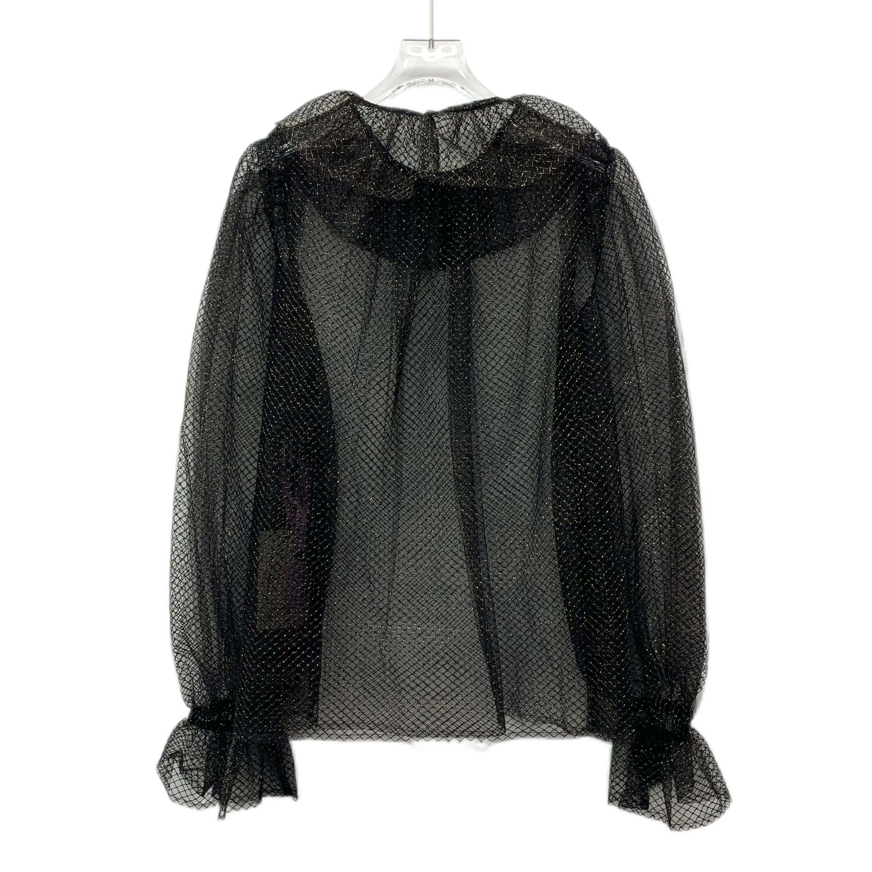 Dolce & Gabbana Dolce & Gabbana Black Sleeve Blouse (Size L) Size M / US 6-8 / IT 42-44 - 5 Thumbnail