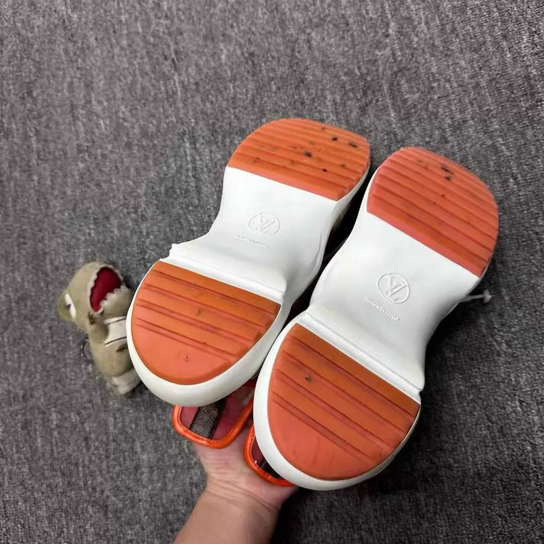 Louis Vuitton LV Jelly Orange Dad Shoe 38.5 Size US 8 / IT 38 - 6 Thumbnail