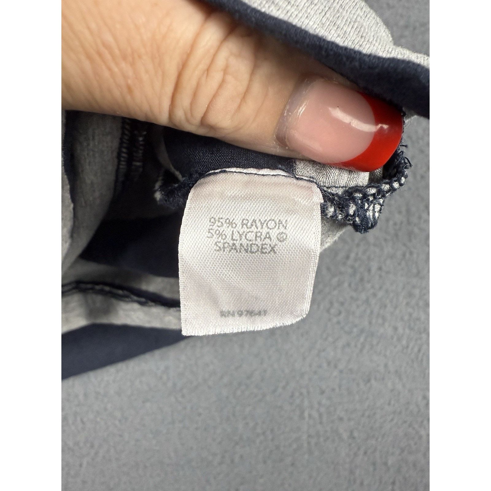 J. Jill J Jill Wearever Top Women XS Blue Gray Stipe 3/4 Sleeve Size XS / US 0-2 / IT 36-38 - 5 Thumbnail