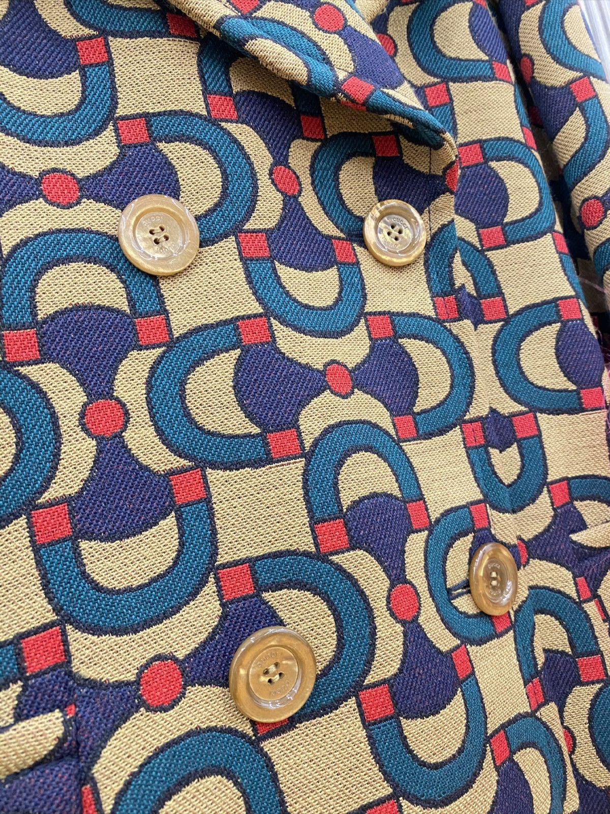 Gucci Rare Gucci Runway Fur-Cuffs Optic-Print Belted Coat Size S / US 4 / IT 40 - 8 Thumbnail
