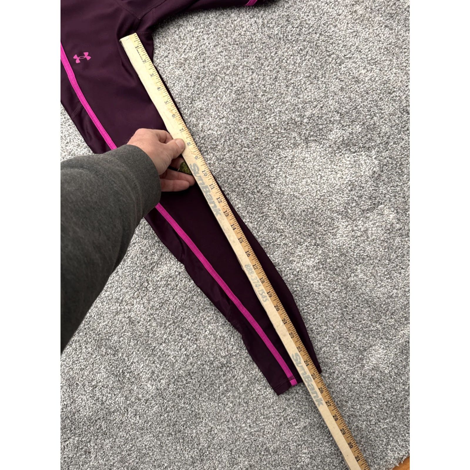 Under Armour VINTAGE Under Armour Compression Leggings Womens S Heat Gear Athleisure Retro Y2K Leggings Skinny Purple Womens Size 28" / US 6 / IT 42 - 4 Thumbnail