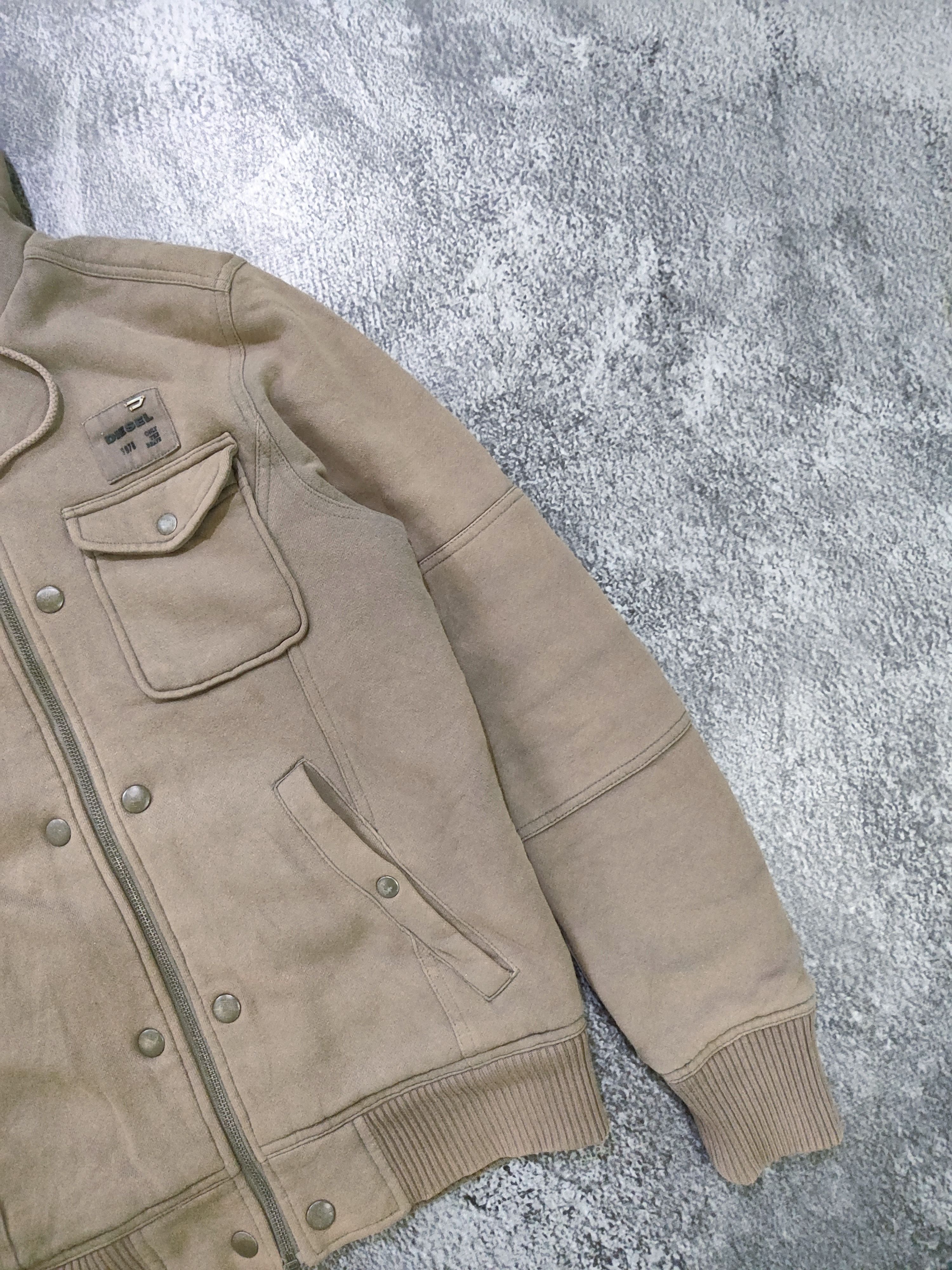 Diesel Vintage Diesel inner sheep leather sherpa hoodie Size US M / EU 48-50 / 2 - 6 Thumbnail