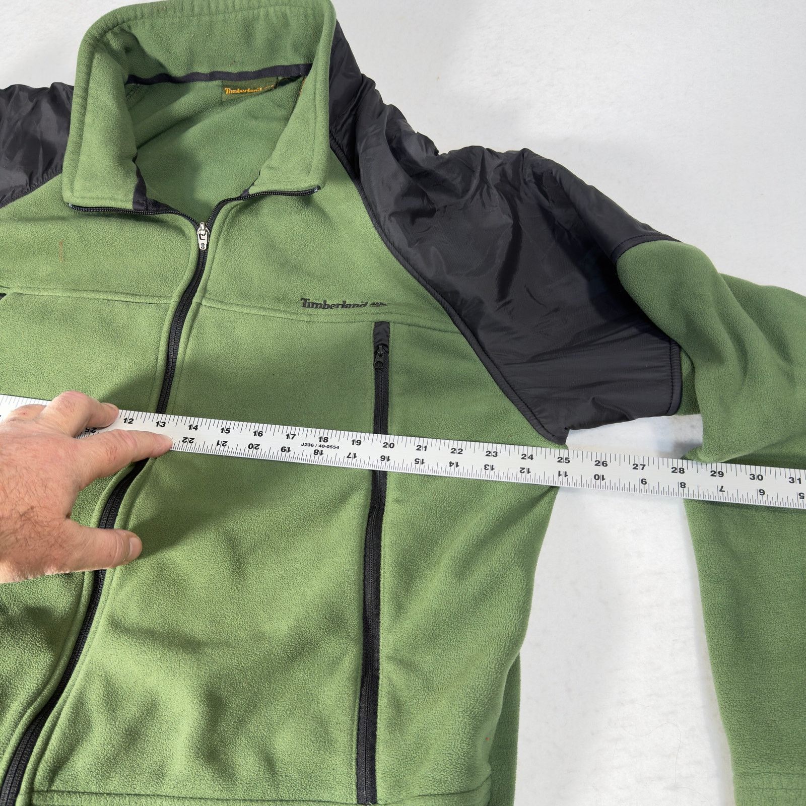 Timberland Timberland Fleece Full Zip Jacket Men XL Green/ Black Size US XL / EU 56 / 4 - 8 Thumbnail