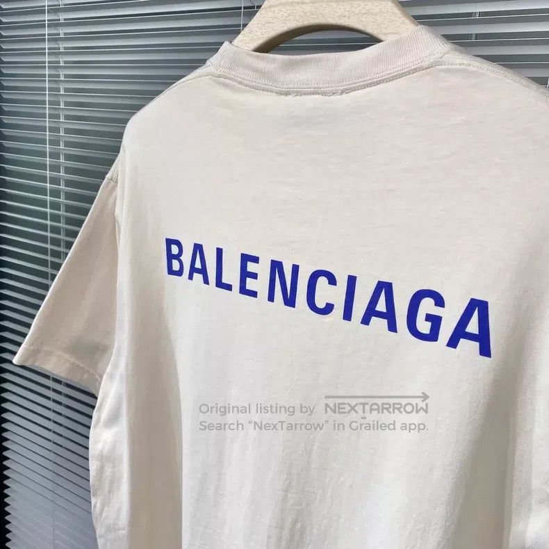 Balenciaga Balenciaga Short-sleeve T-shirt with letter print logo, be Size US XS / EU 42 / 0 - 4 Thumbnail