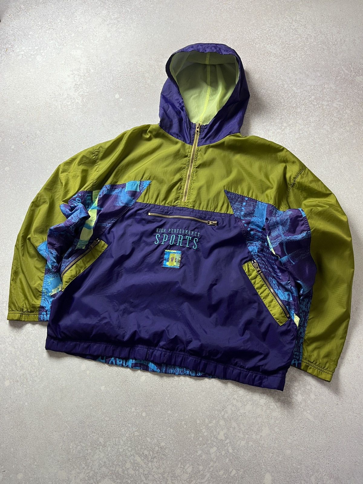 Nike Vintage 90s Nike Windbreaker Anorak Jacket Tracksuit Top Size US M / EU 48-50 / 2 - 1 Thumbnail
