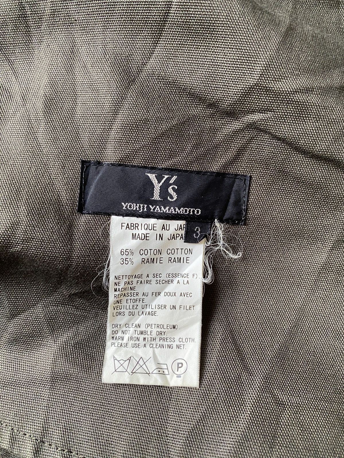 Yohji Yamamoto Y’s Yohji Yamamoto Olive Green Military Design Pant Size US 32 / EU 48 - 17 Thumbnail