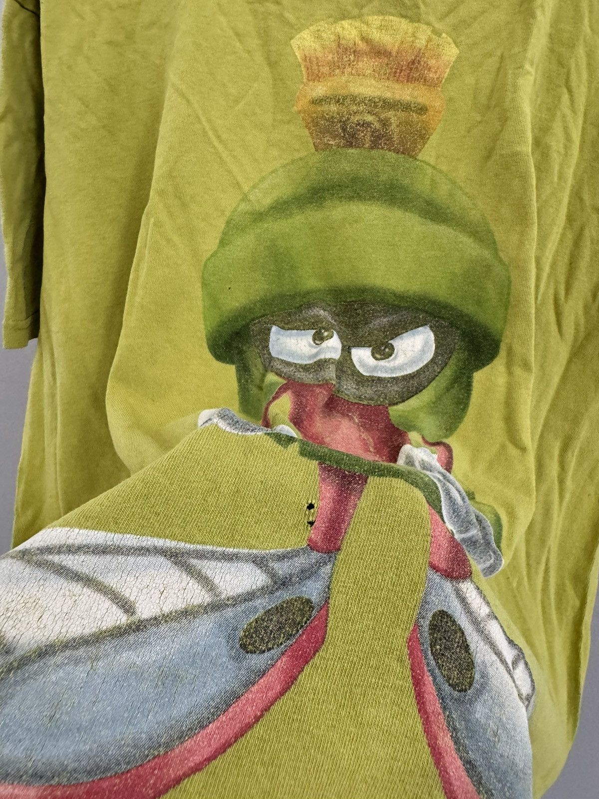 Vintage × Warner Bros VINTAGE 90s MARVIN THE MARTIAN AOP TEE SHIRT GREEN XL Size US L / EU 52-54 / 3 - 9 Thumbnail