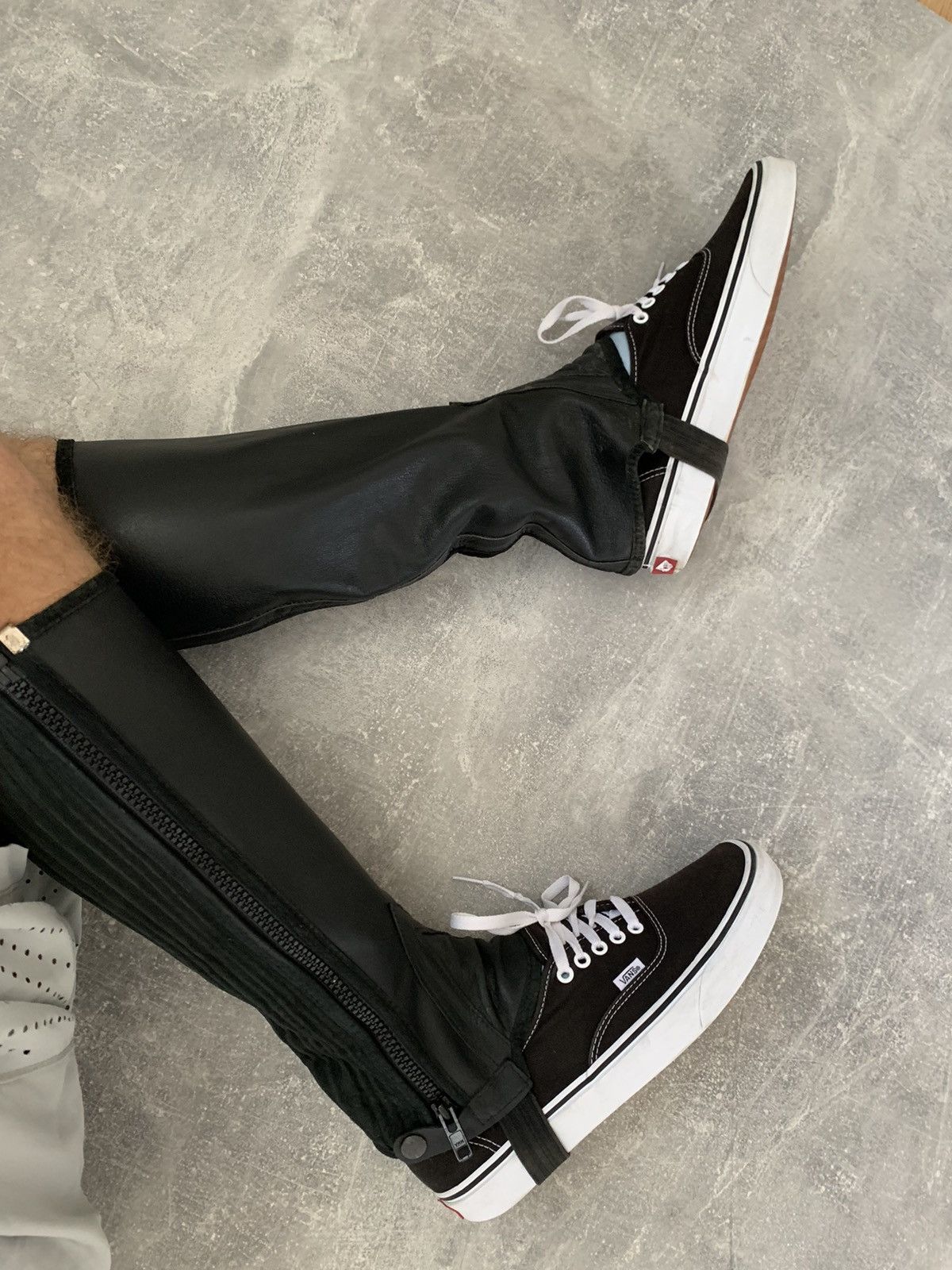Japanese Brand × Vintage Leather Gaiters Y2K Style AvantGarde Moto Size ONE SIZE - 2 Thumbnail