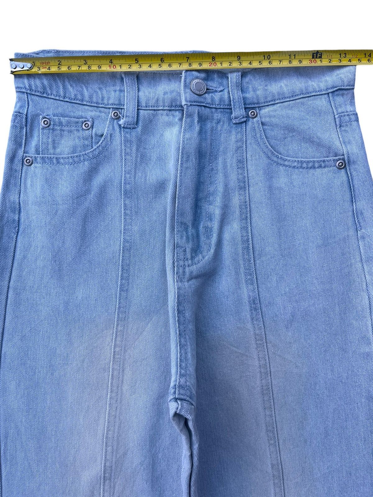 Japanese Brand Vintage Japanese Brand Front Seam Light Blue Wash Flare Jean Size 26" / US 2 / IT 38 - 10 Thumbnail