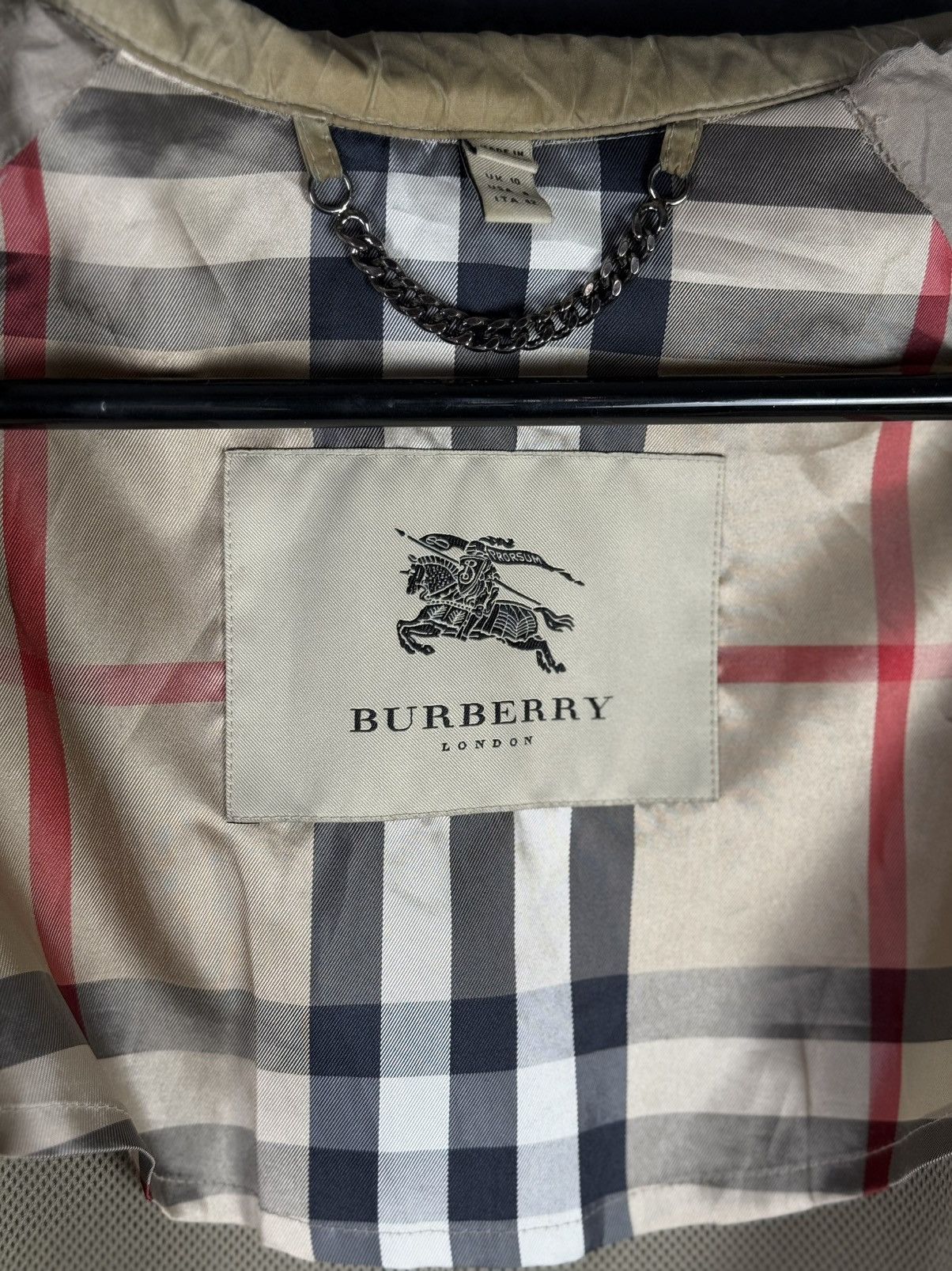 Burberry BURBERRY Beige Nylon Belted Women’s Double Trench Coat Size M / US 6-8 / IT 42-44 - 13 Thumbnail