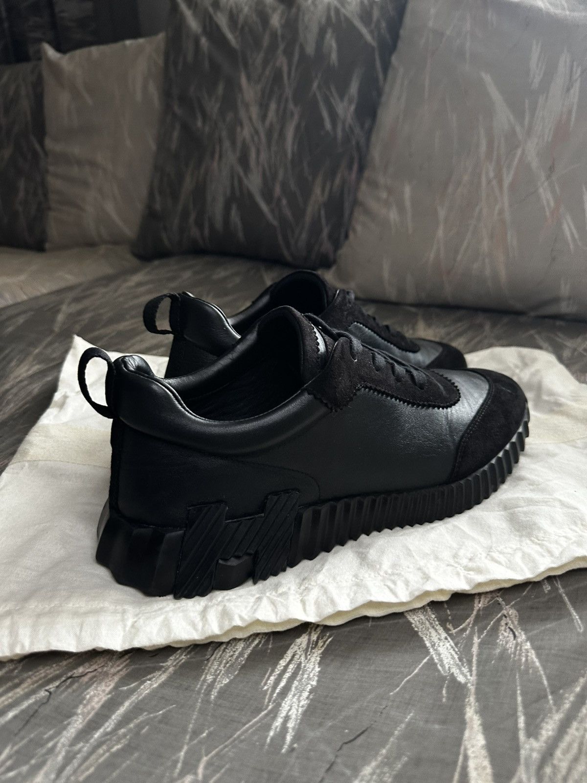 Hermes Hermes bouncing sneakers total black Size US 9 / EU 42 - 5 Thumbnail