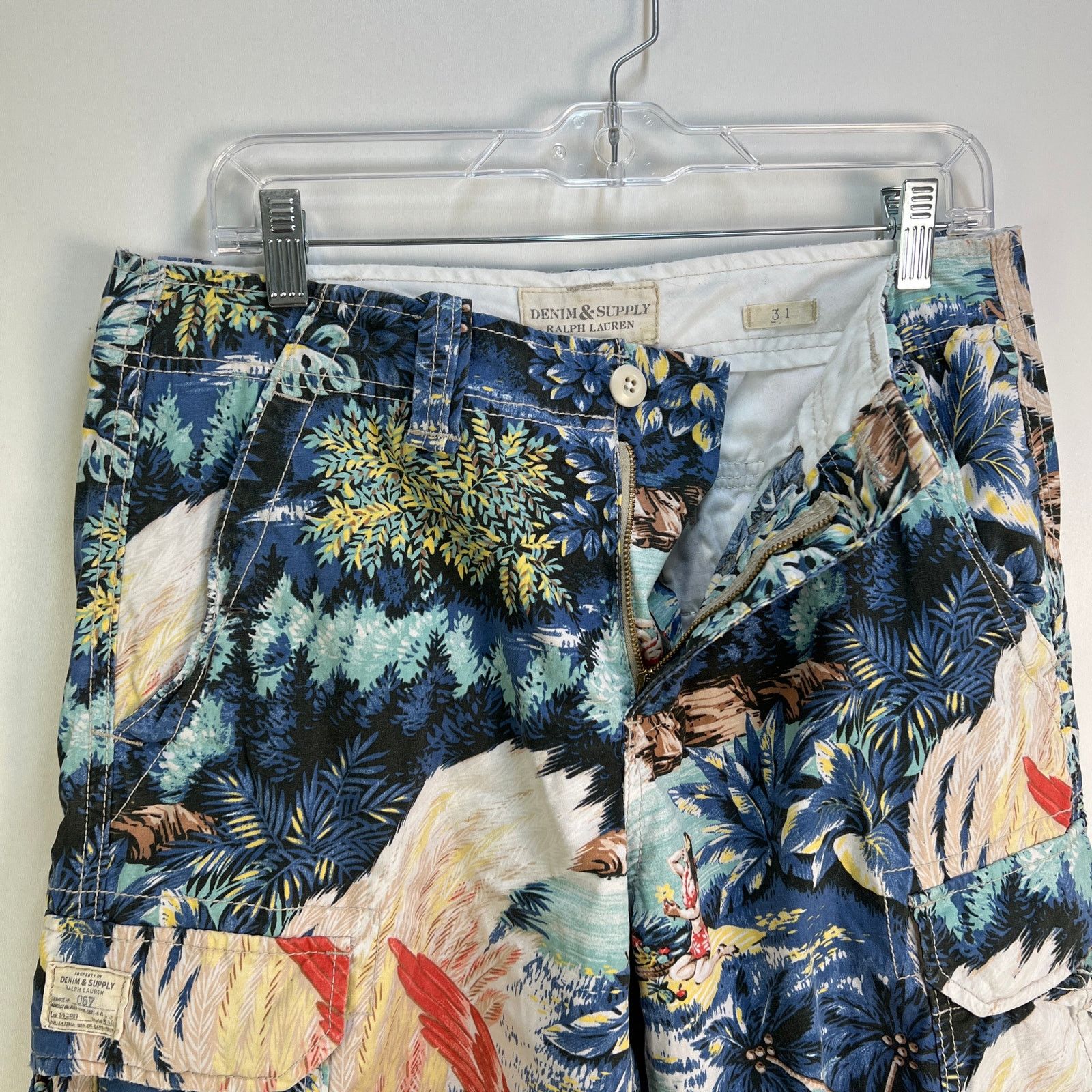 Denim & Supply Ralph Lauren Denim & Supply Printed Swim Trunks Hawaiian Motif Size US 31 - 2 Thumbnail