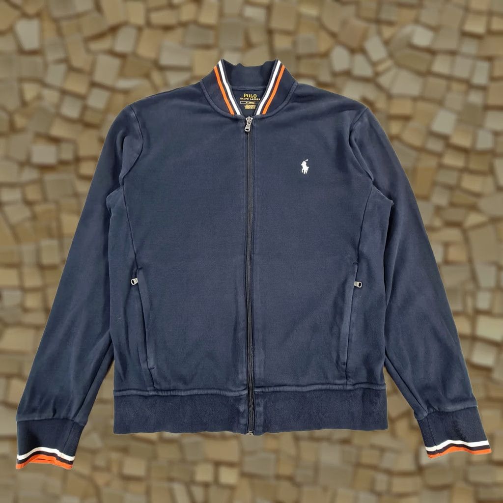 Polo Ralph Lauren Polo Ralph Lauren Tracksuit Jacket Mens Navy Blue Full Zip Pockets M Size US M / EU 48-50 / 2 - 1 Thumbnail